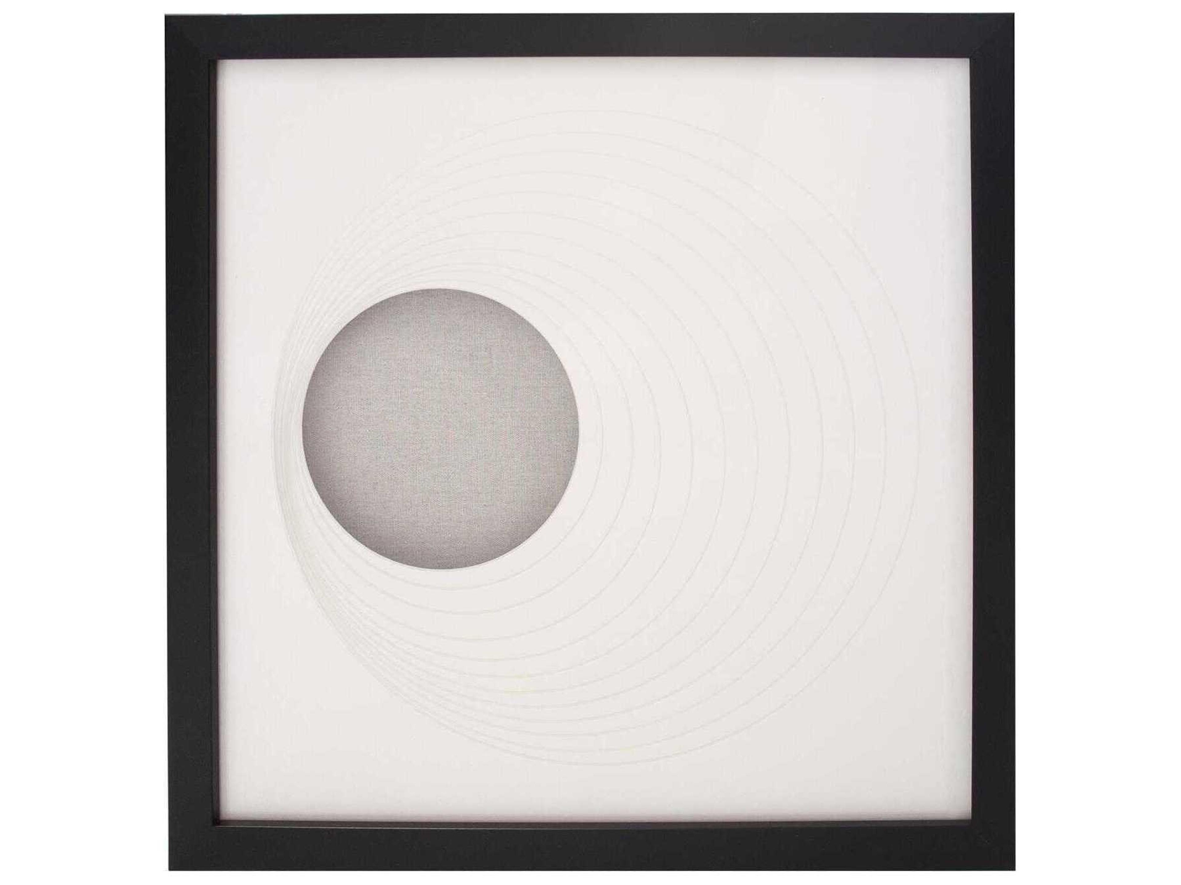 Howard Elliott Dimensional Paper Circle Shadowbox Art