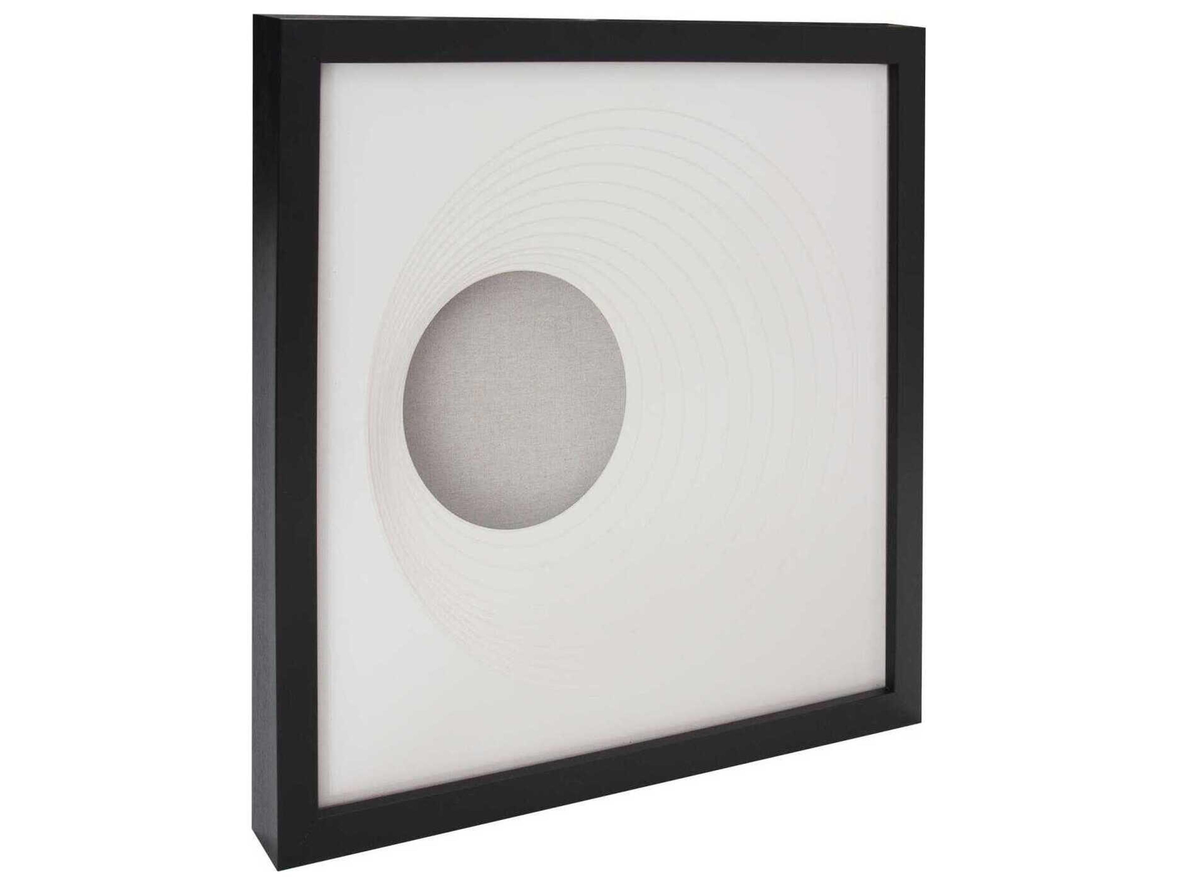 Howard Elliott Dimensional Paper Circle Shadowbox Art