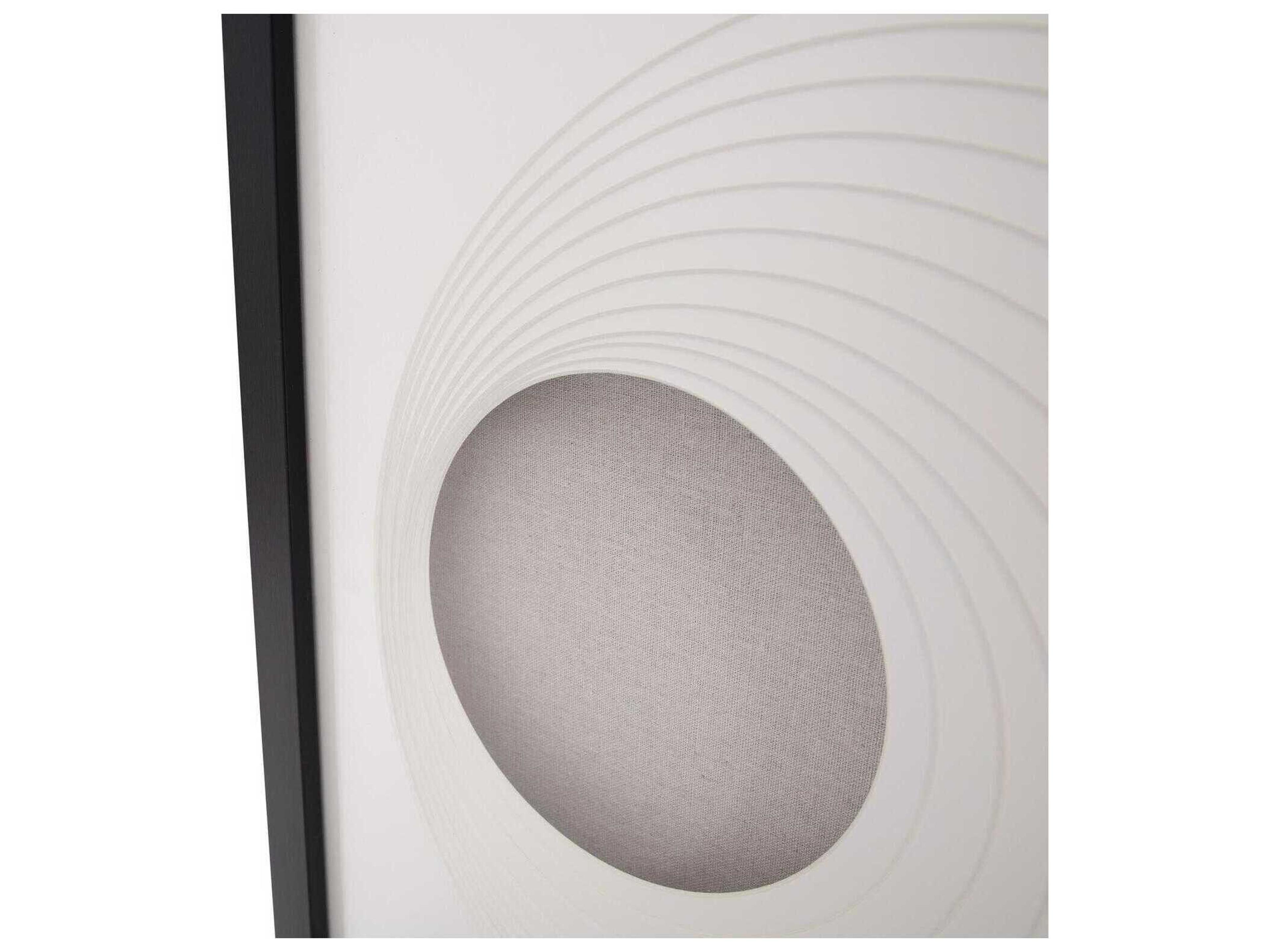 Howard Elliott Dimensional Paper Circle Shadowbox Art