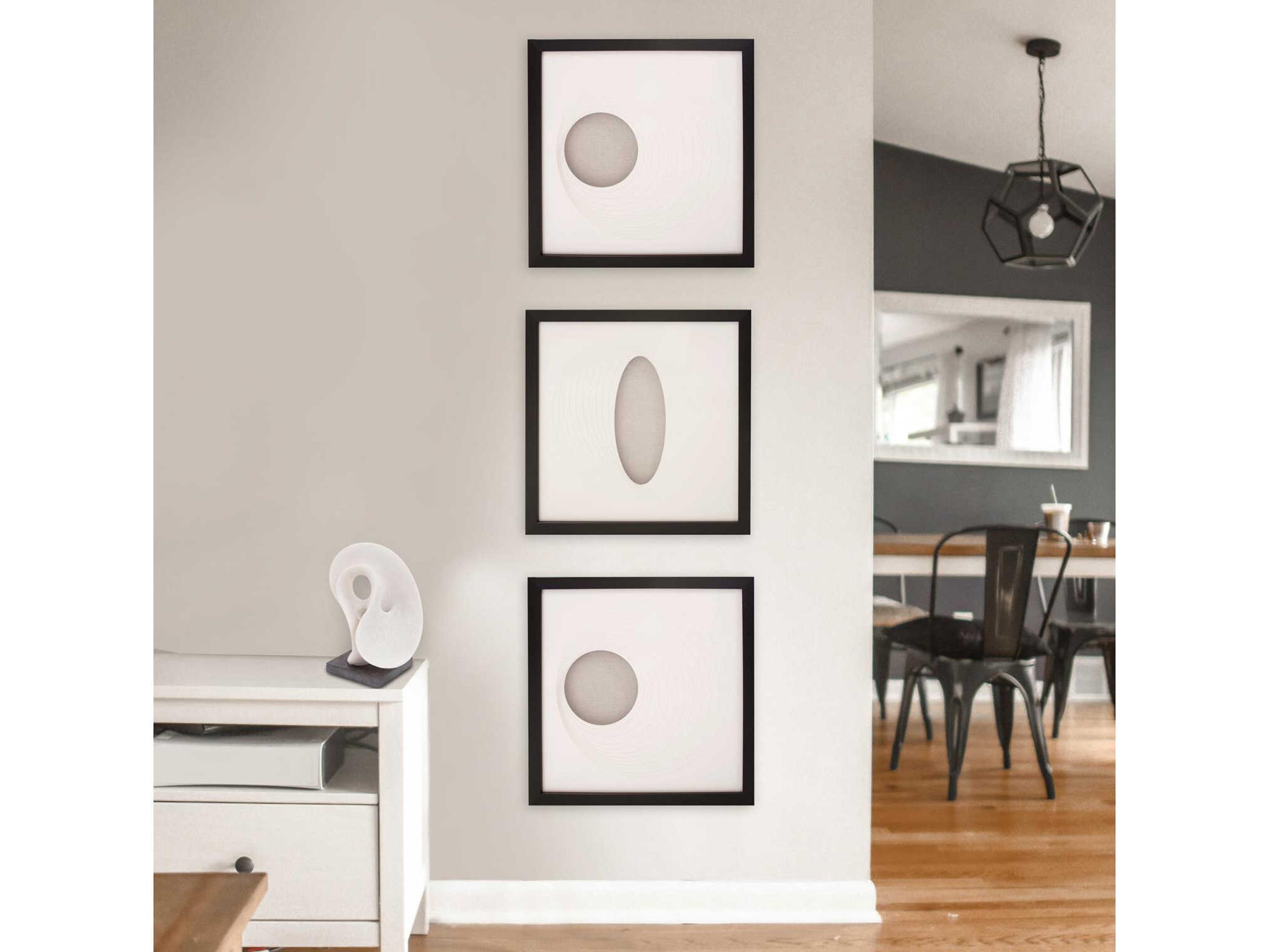 Howard Elliott Dimensional Paper Circle Shadowbox Art