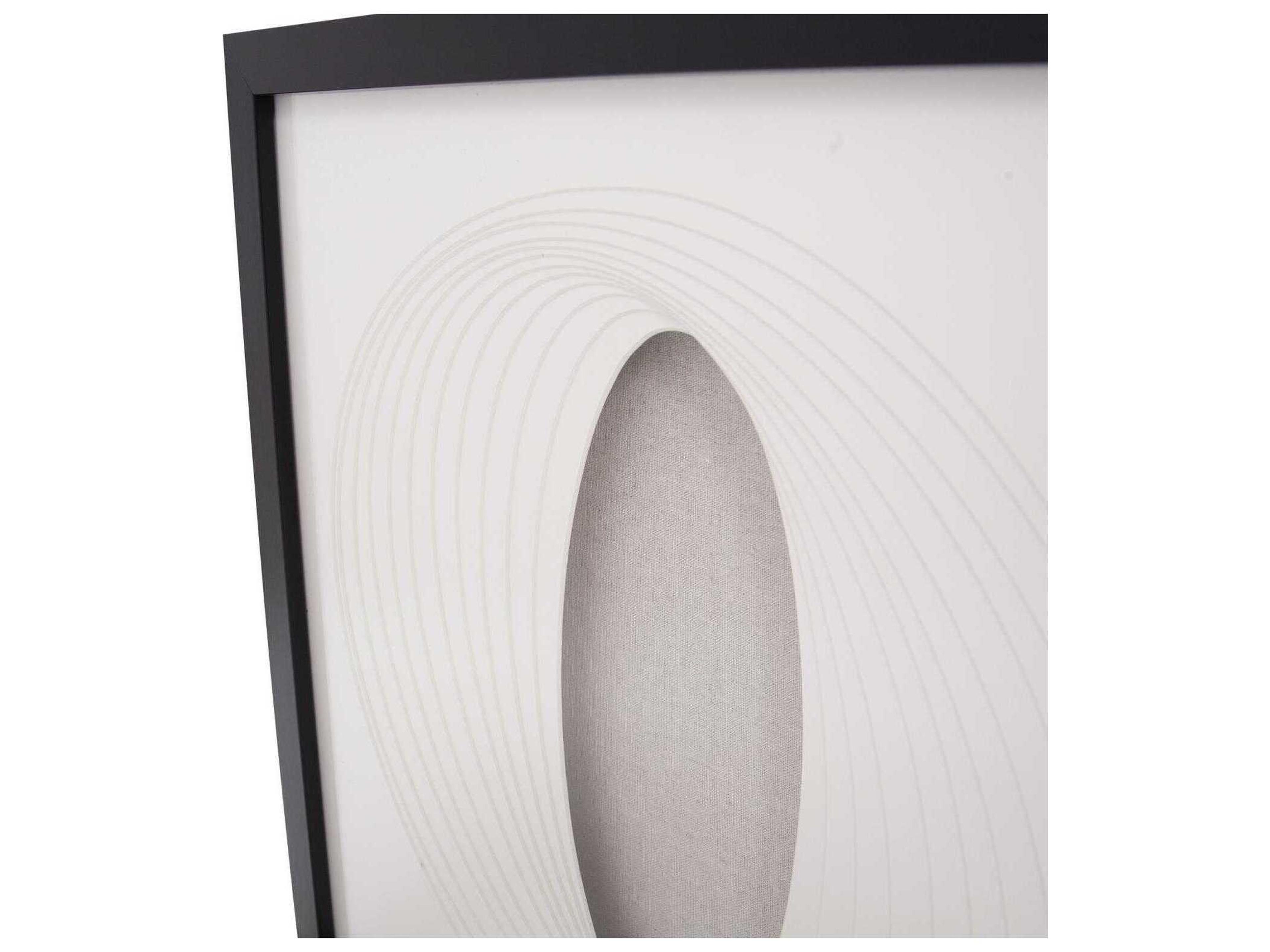 Howard Elliott Dimensional Paper Oval Shadowbox Art