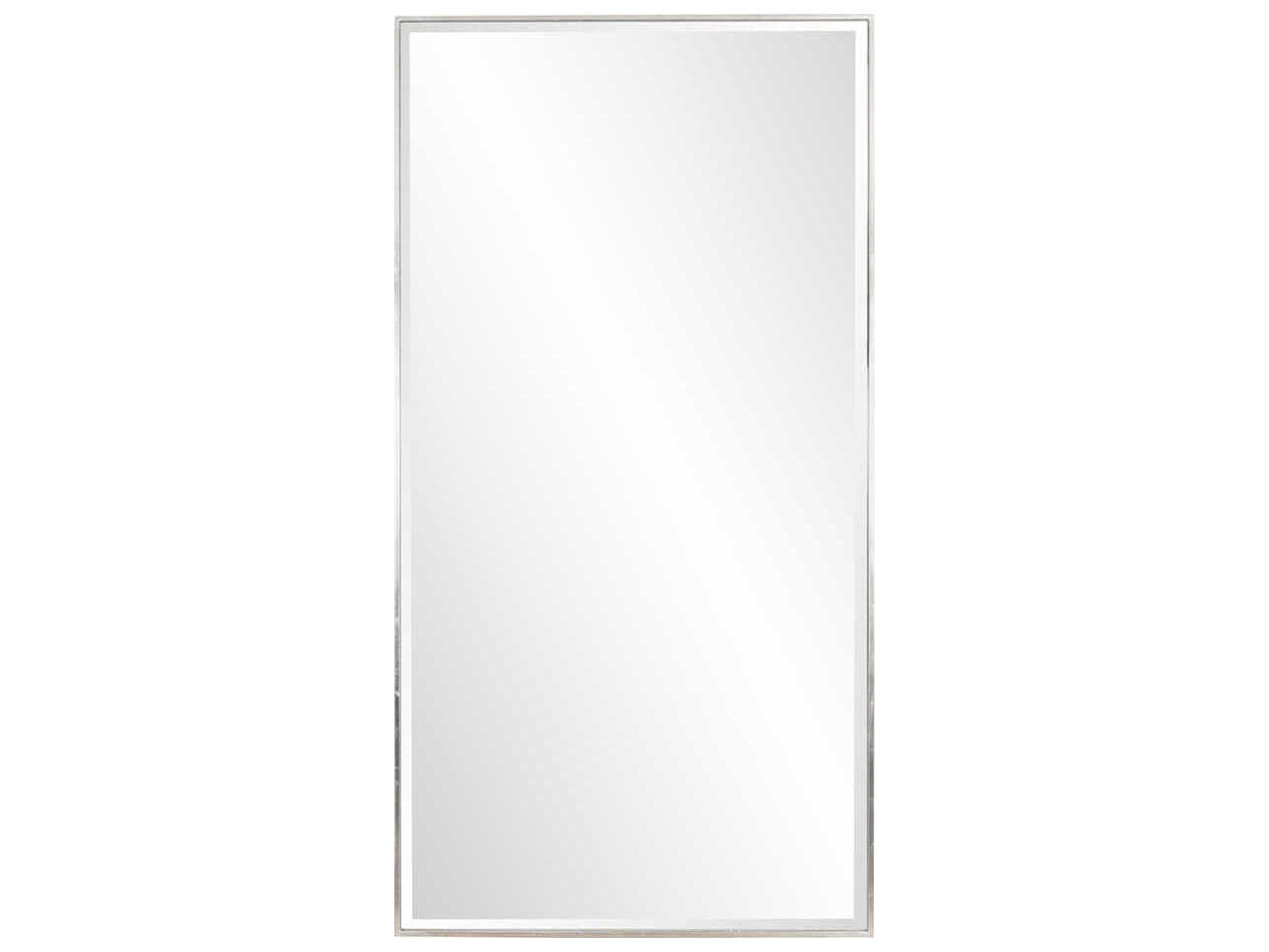 Howard Elliott Apollo Brushed Silver Rectangular Wall Mirror