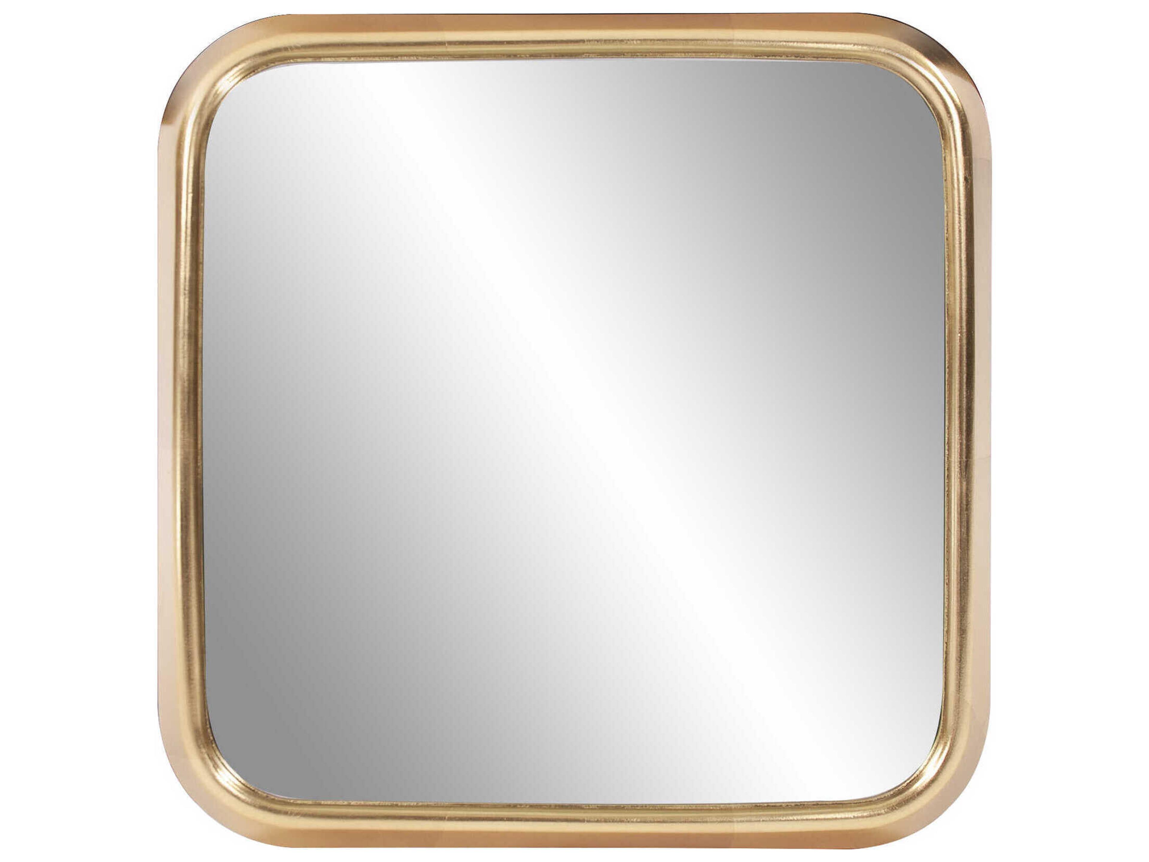 Templeton Bright Gold Square Wall Mirror
