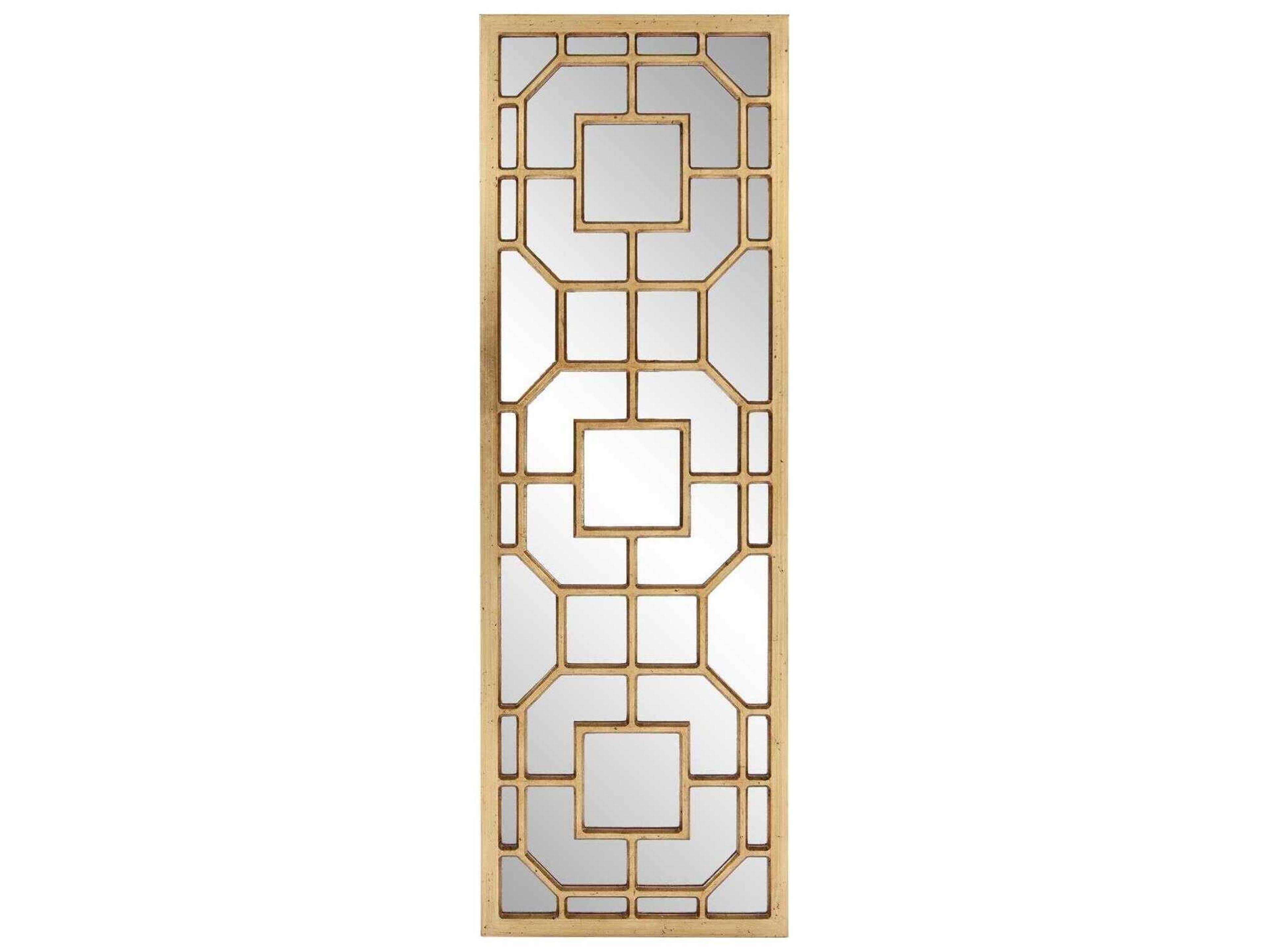 Aldrich Antique Gold Rectangular Wall Mirror