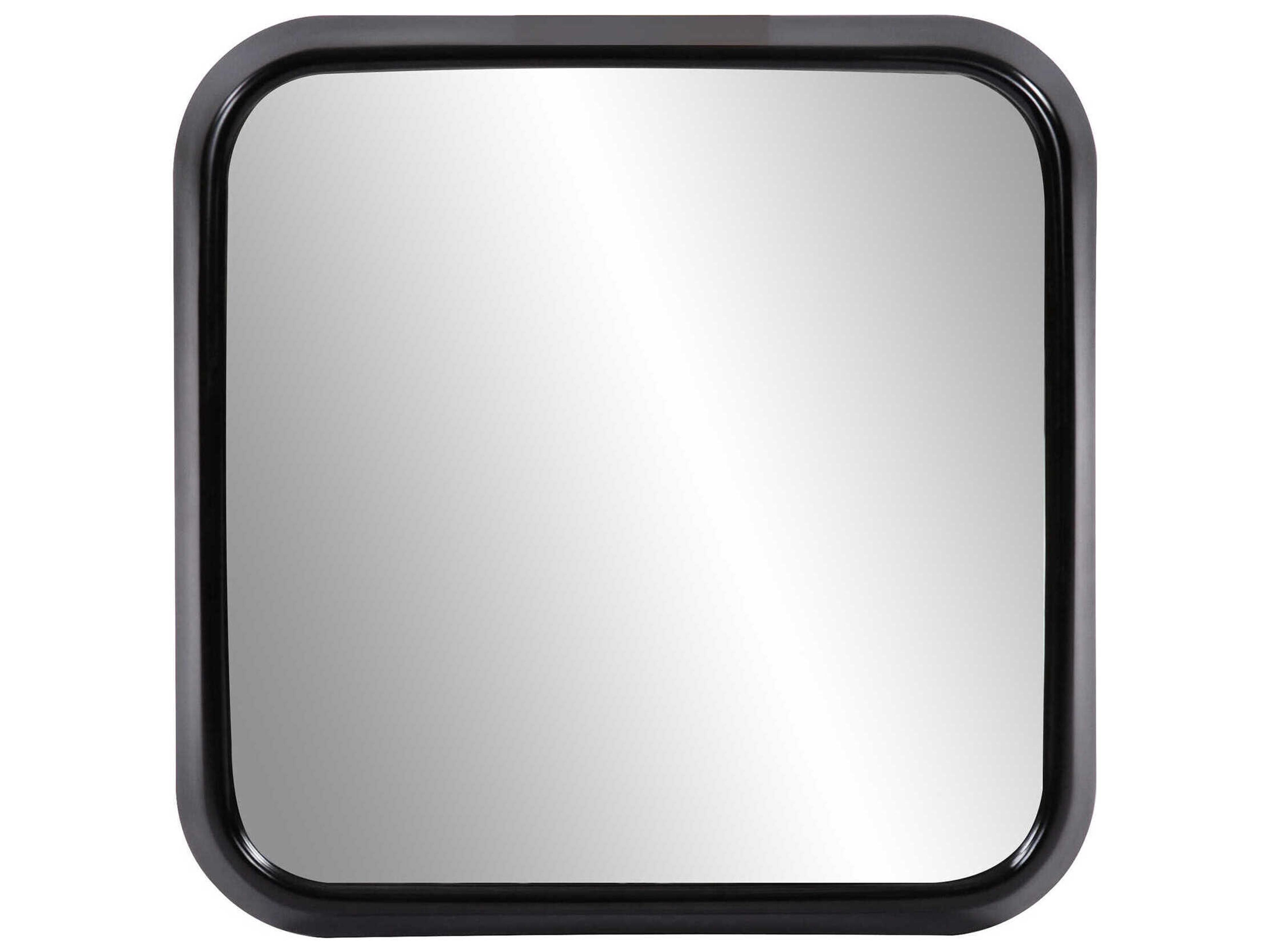 Templeton Matte Black Square Wall Mirror