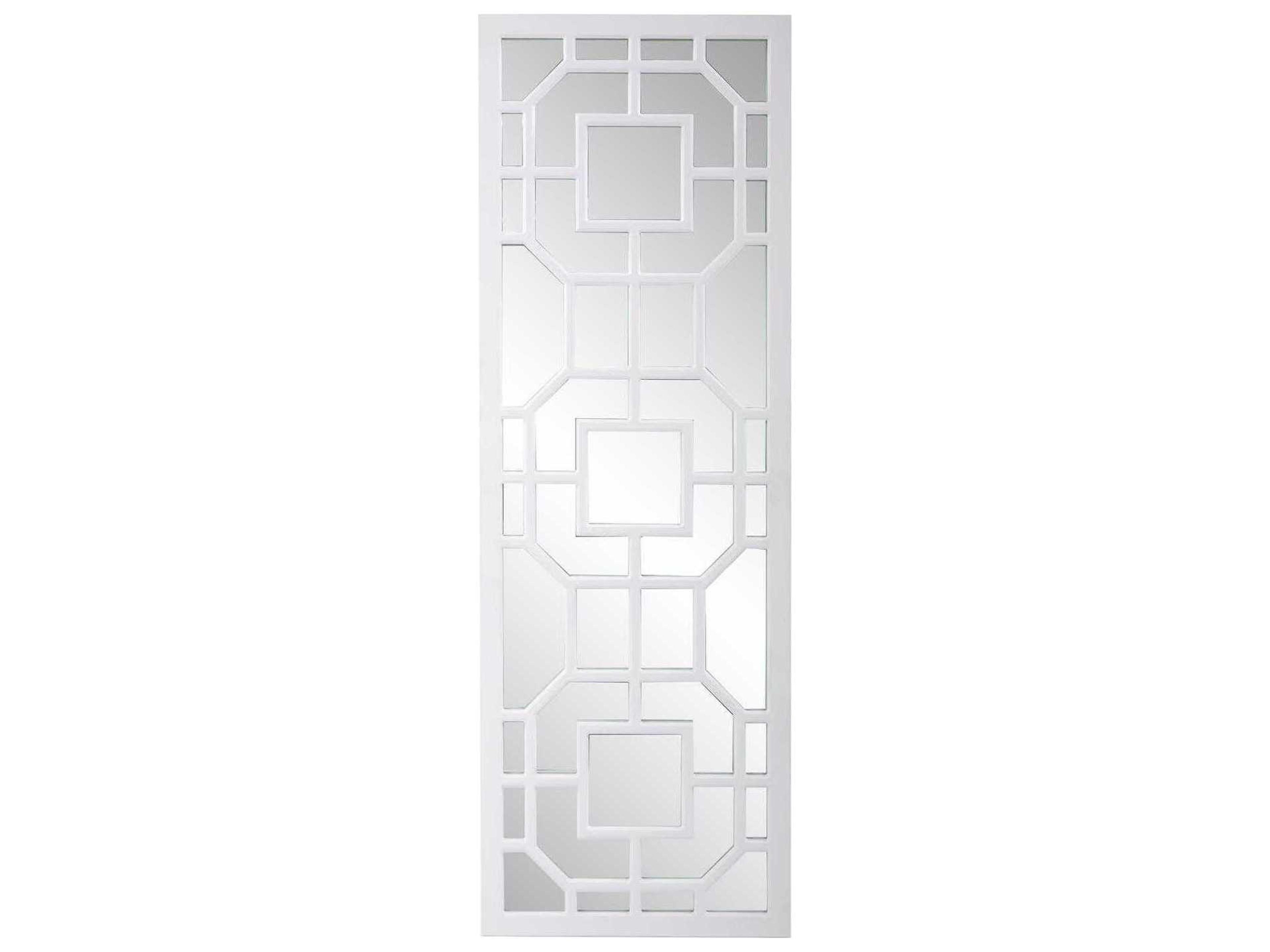 Aldrich Matte White Rectangular Wall Mirror