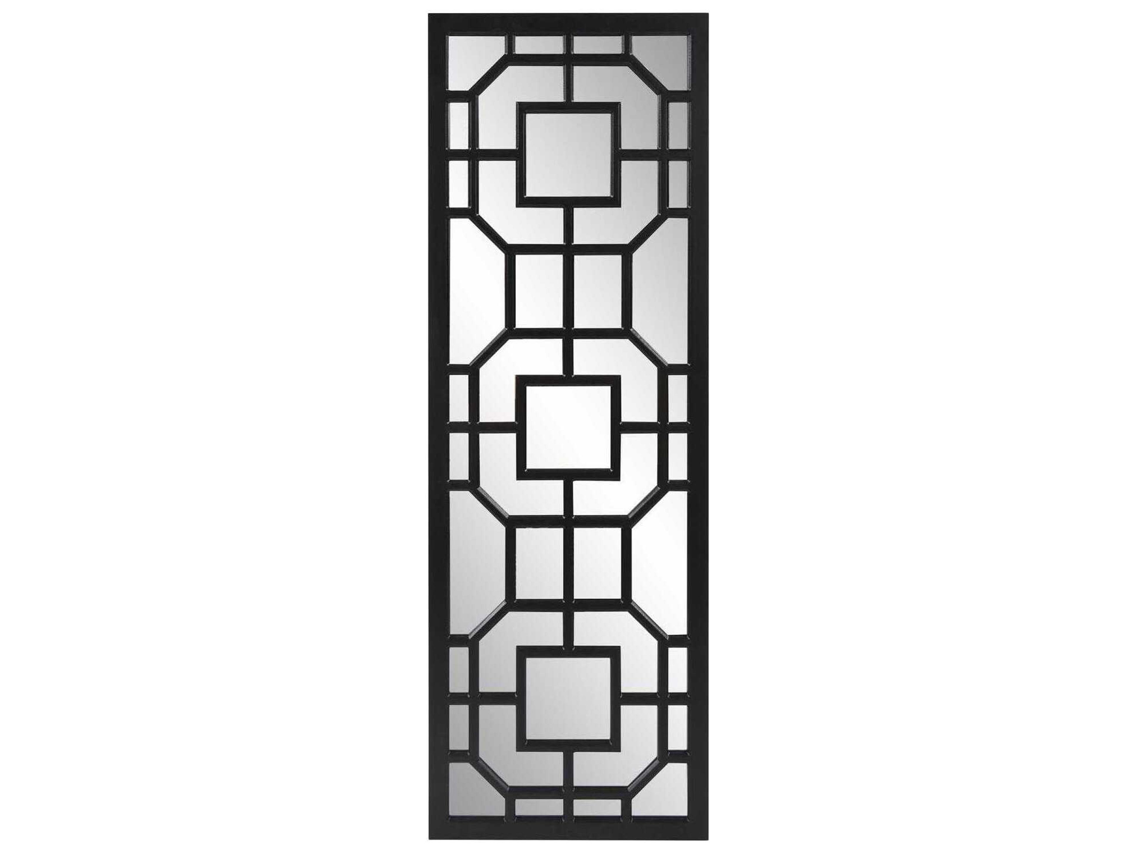 Aldrich Matte Black Rectangular Wall Mirror