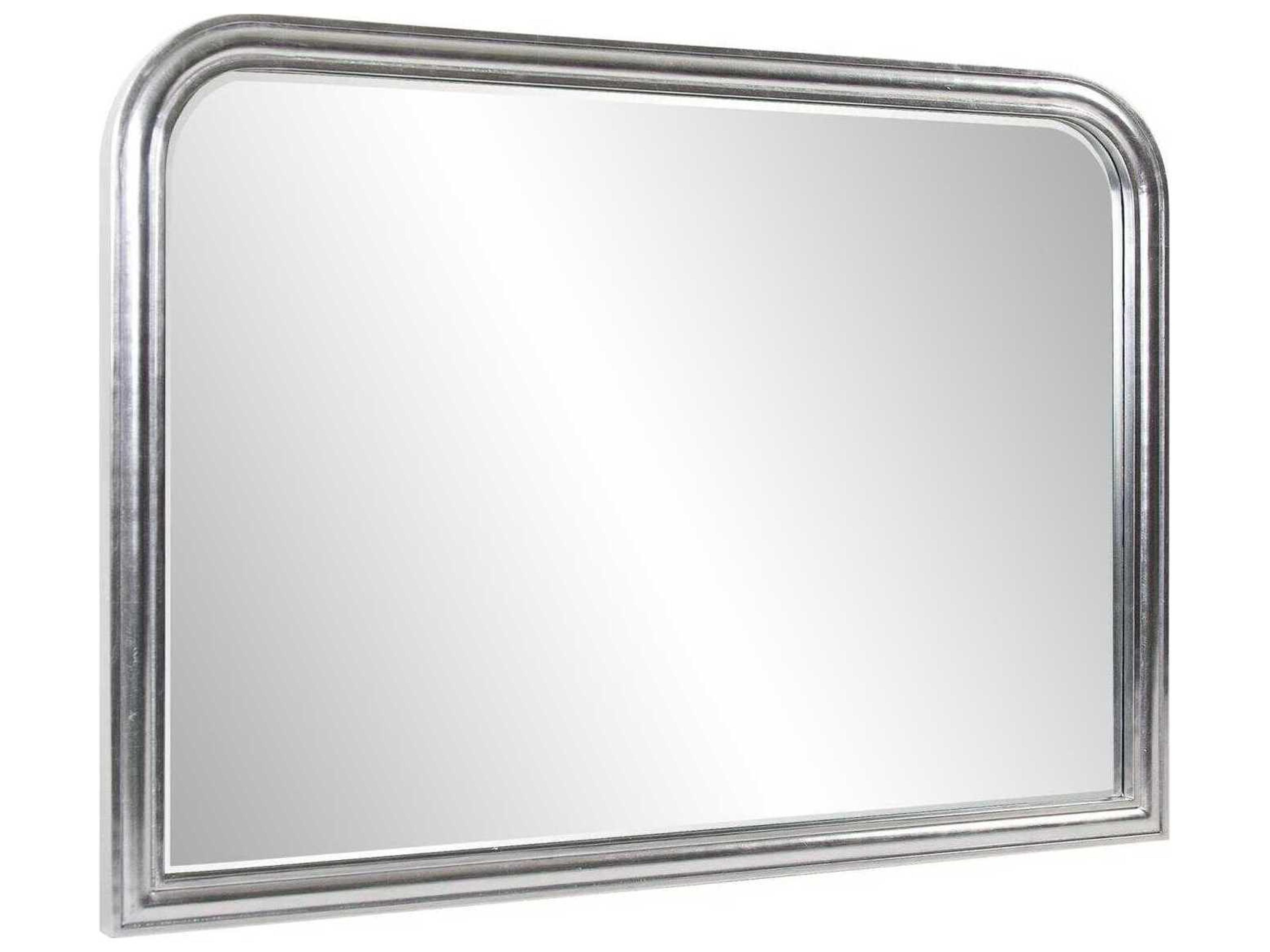 Howard Elliott French Philippe Bright Silver Wall Mirror