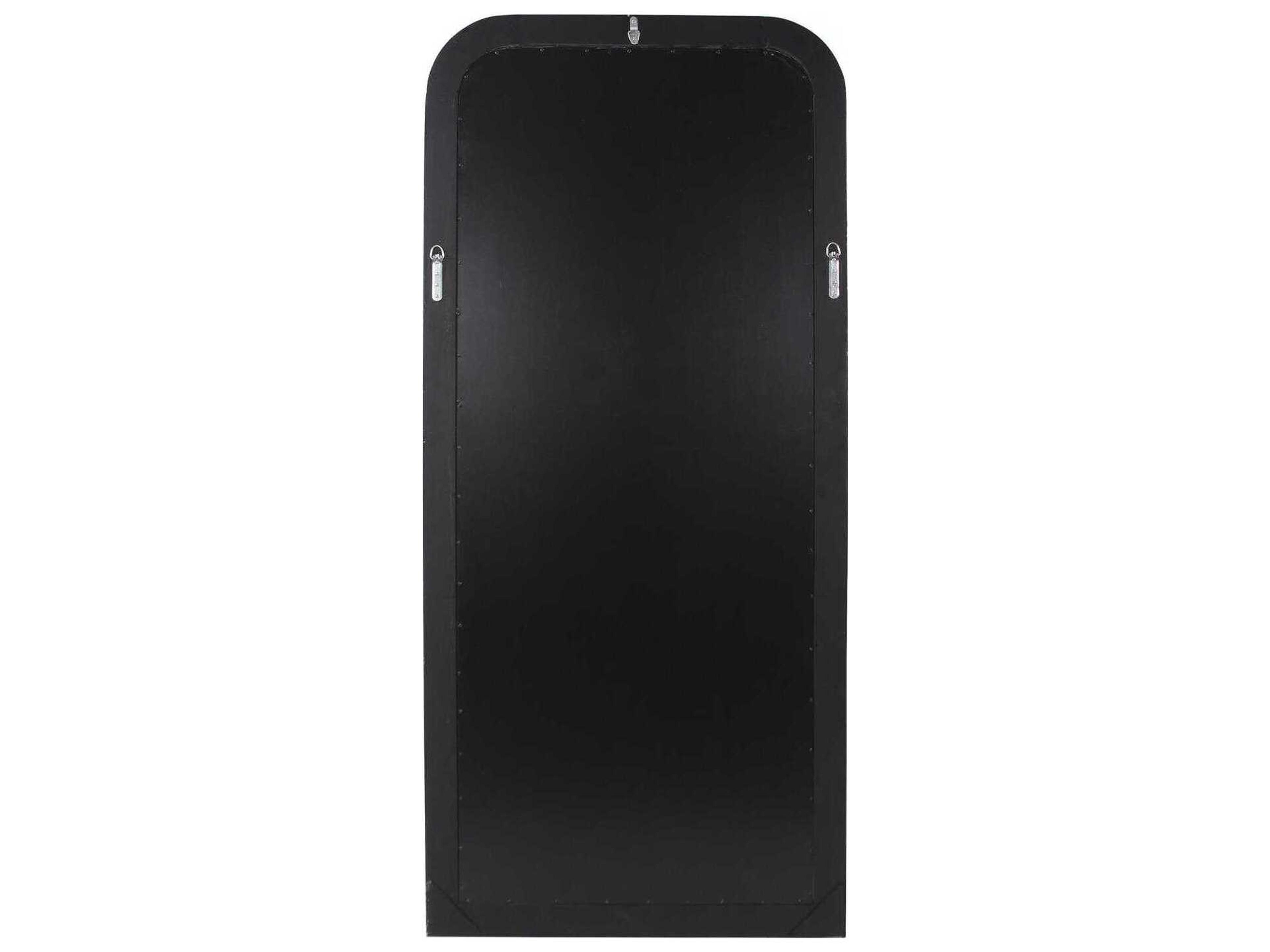 Howard Elliott French Philippe Bright Silver Rectangular Wall Mirror