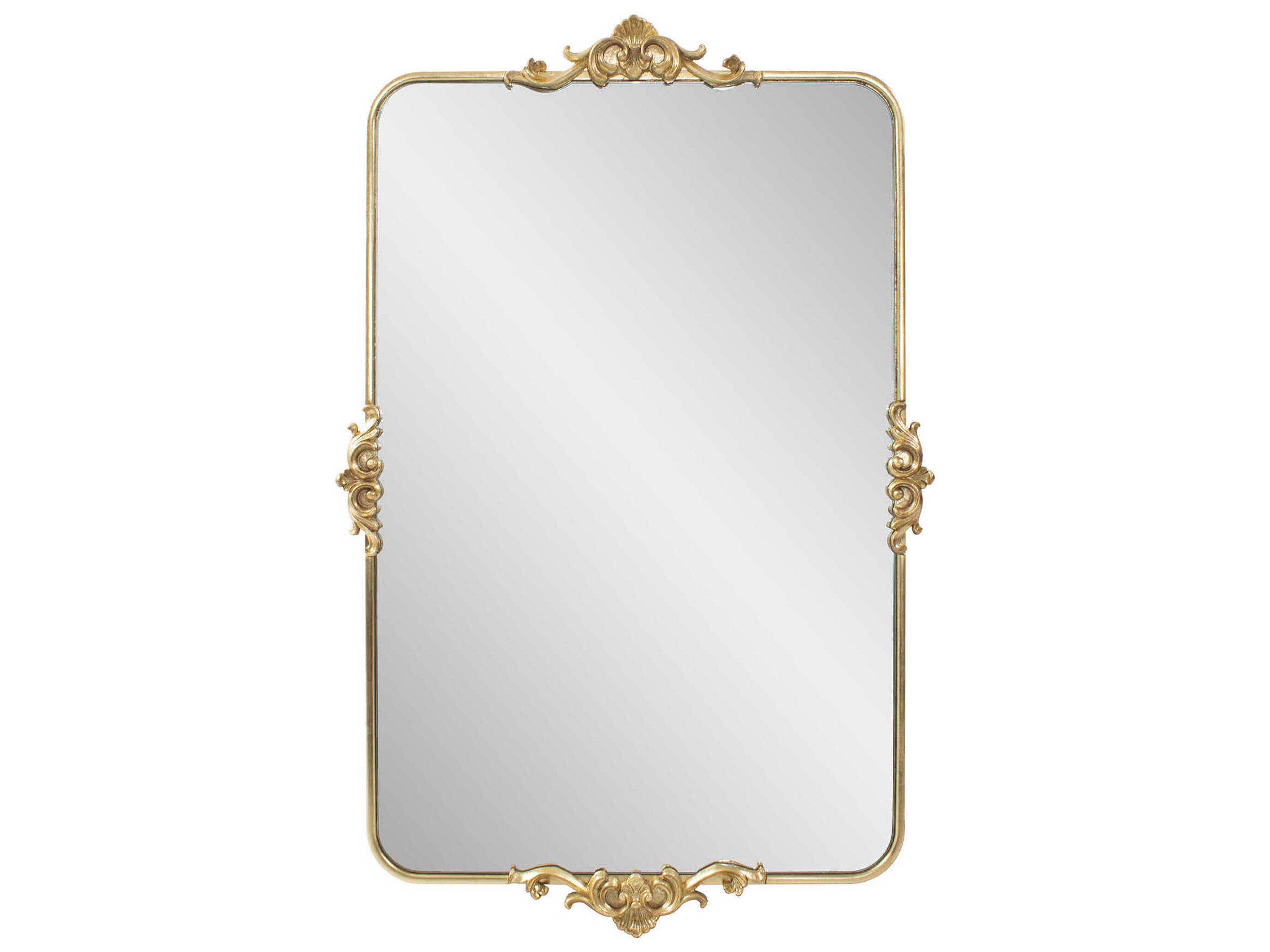 Wanstead Park Gold Rectangular Wall Mirror