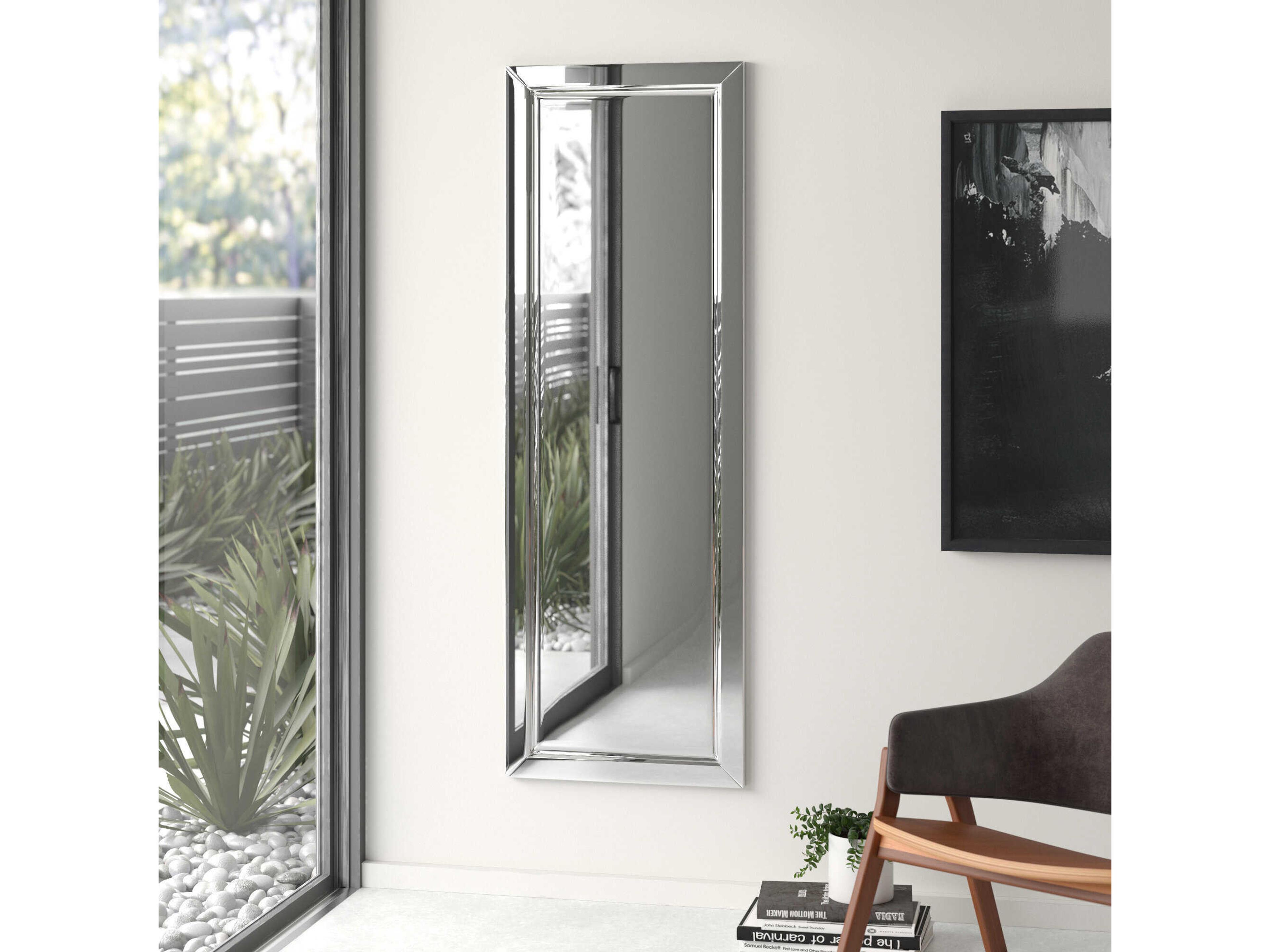 Howard Elliott Camden Clear Rectangular Wall Mirror