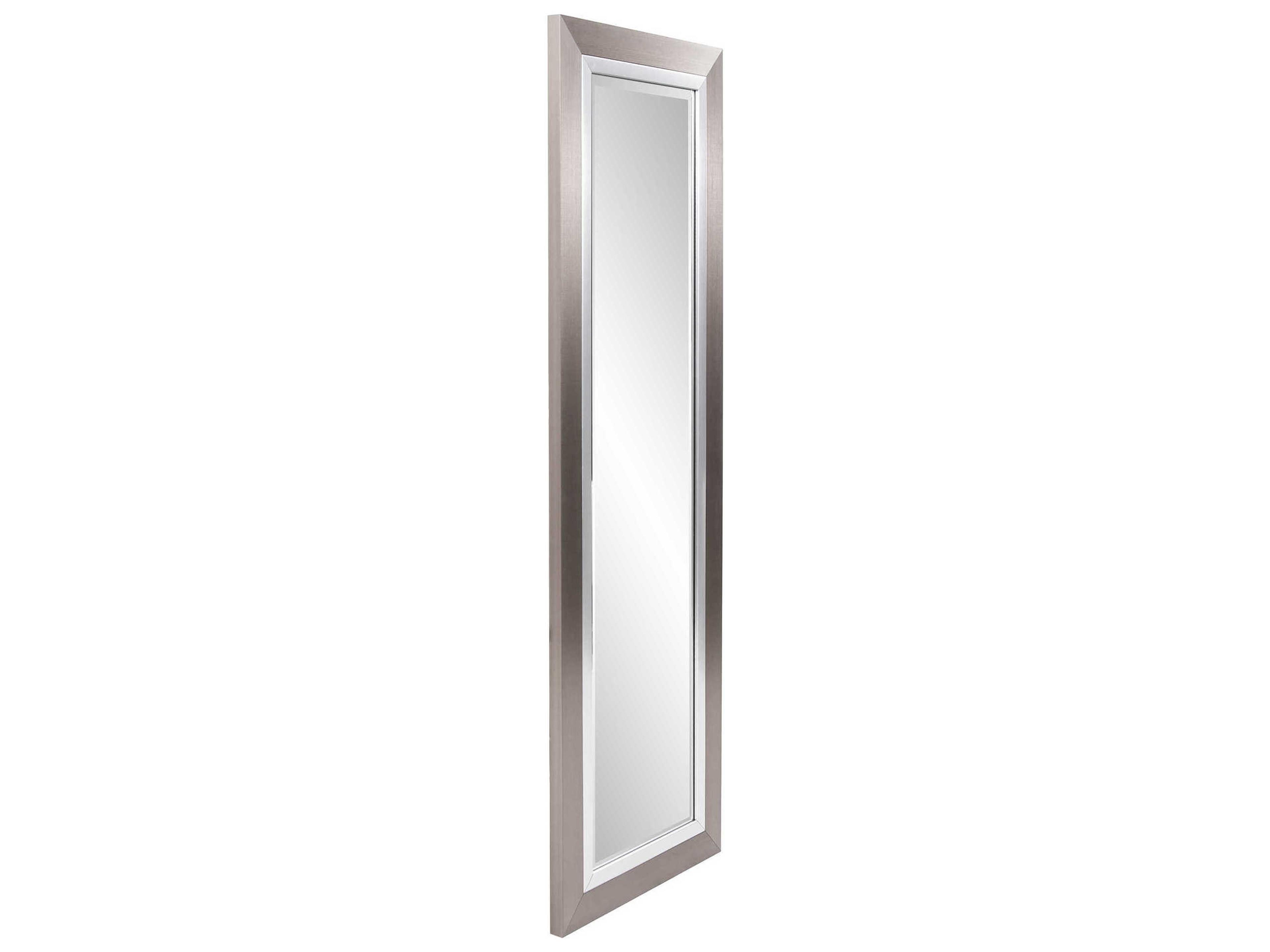 Howard Elliott Chicago Silver Leaf Rectangular Wall Mirror