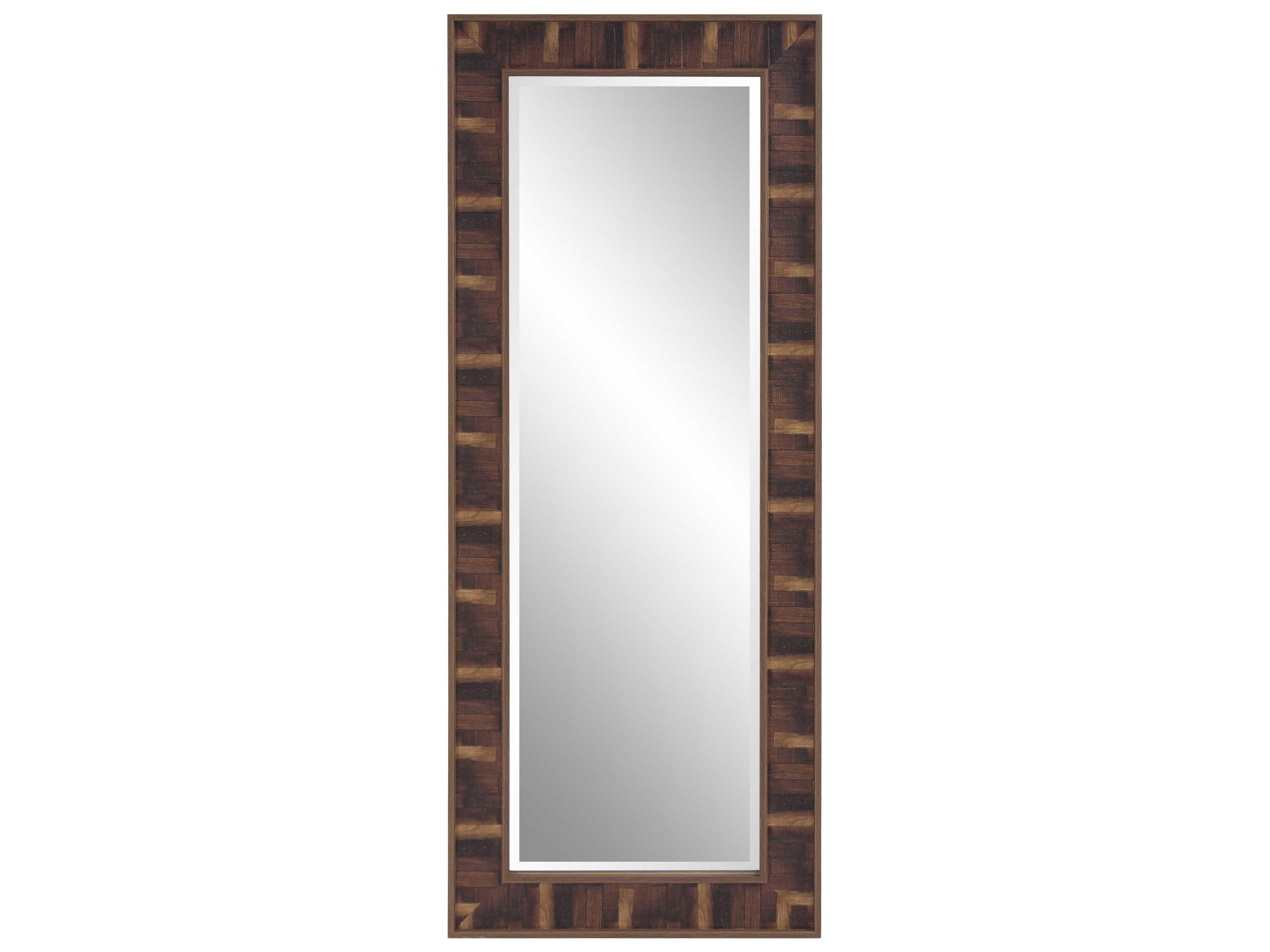 Woodland Faux Wood Grain Rectangular Wall Mirror