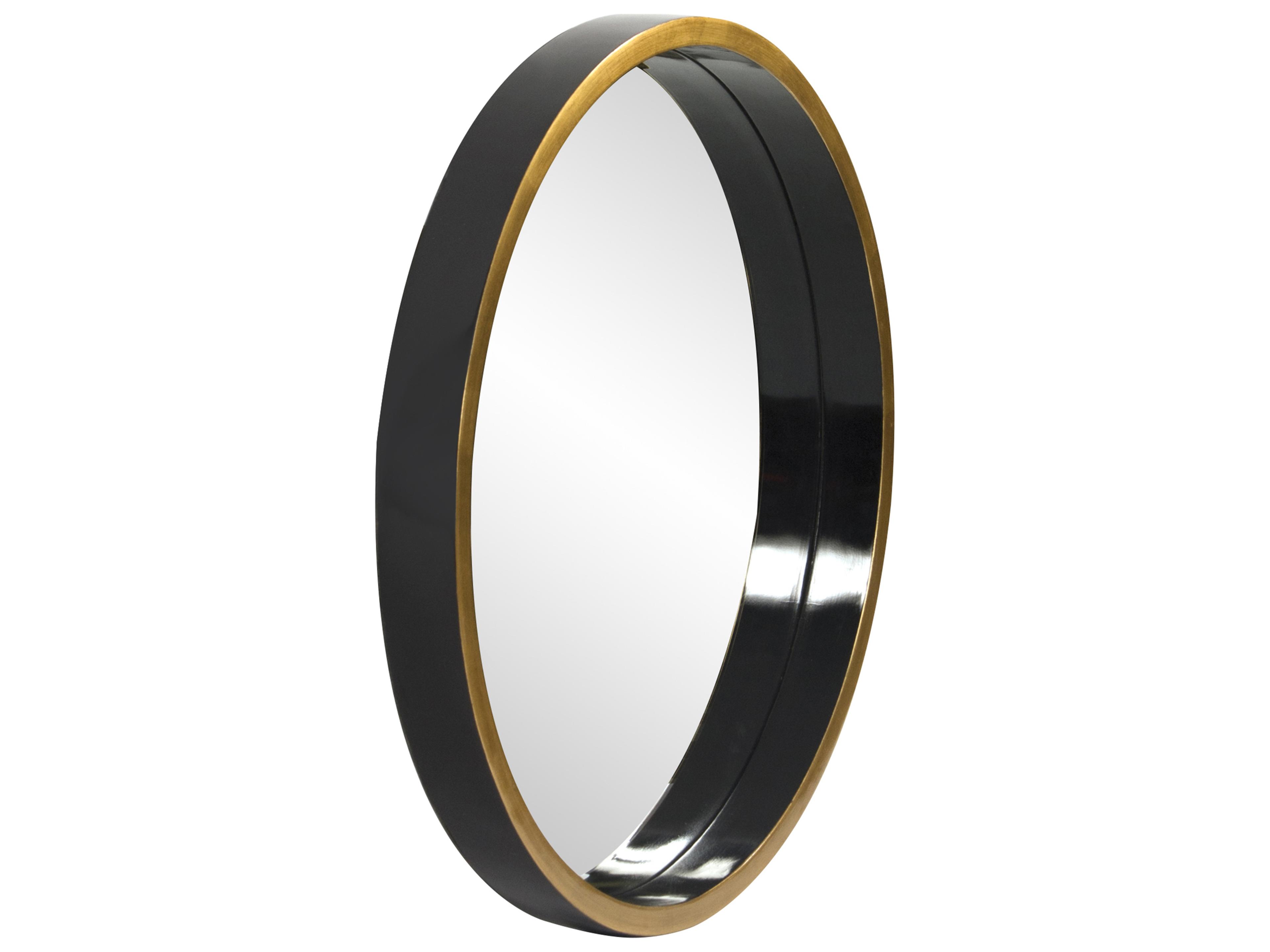 Howard Elliott Brando Glossy Black Wall Mirror