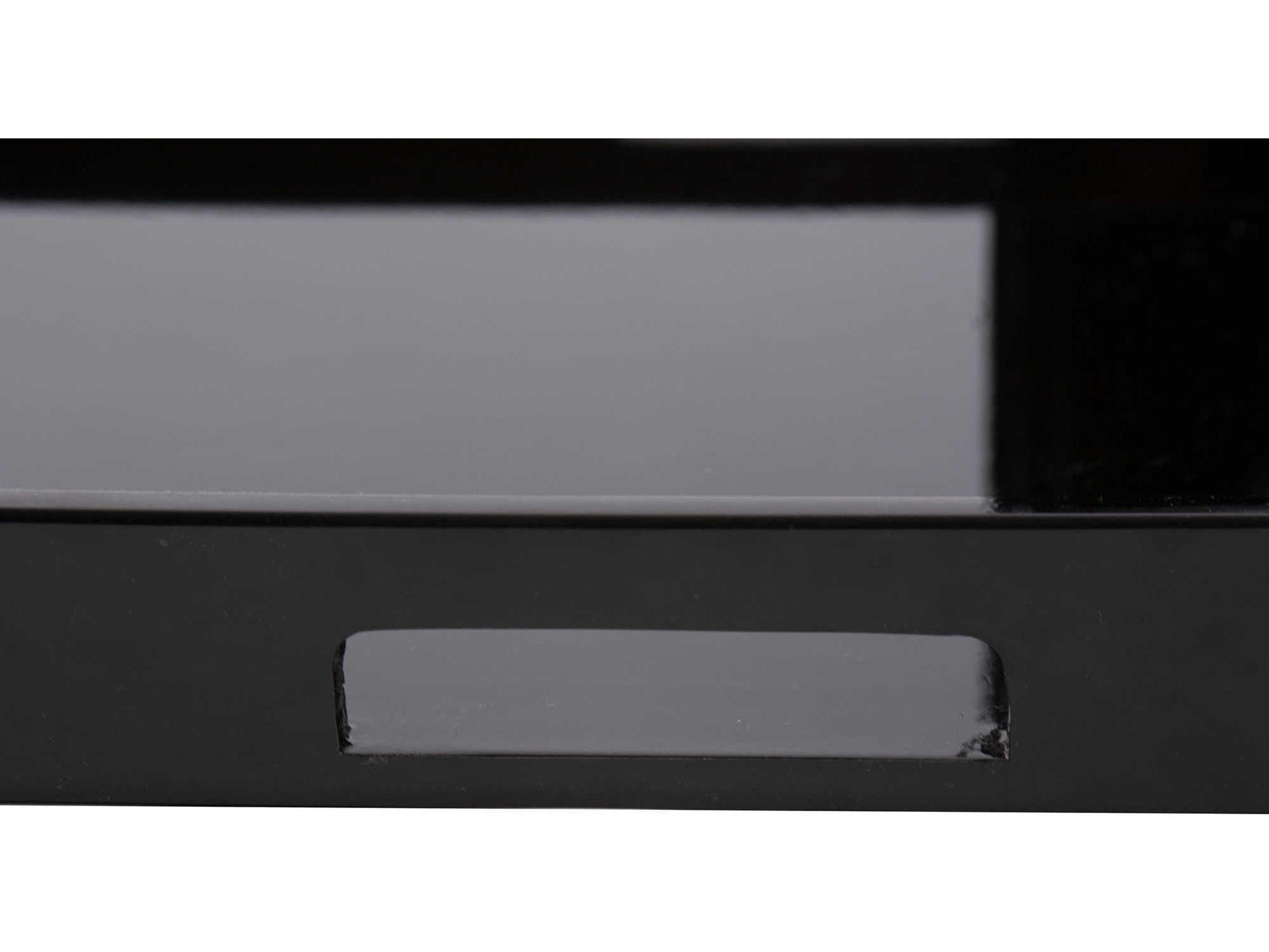 Howard Elliott Glossy Black Serving Tray Set of 2
