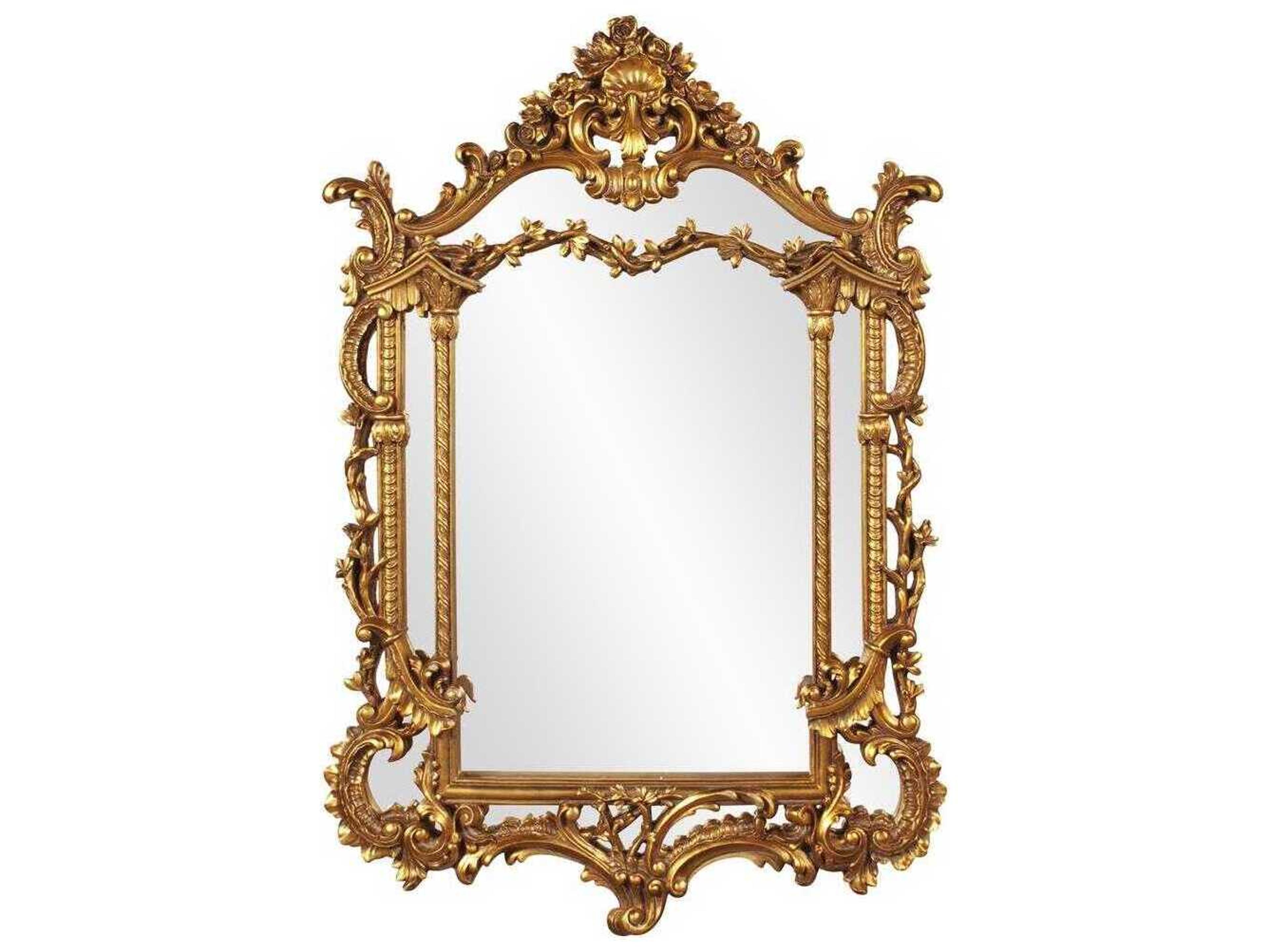 Arlington Ornate Wall Mirror in Antique Gold Leaf