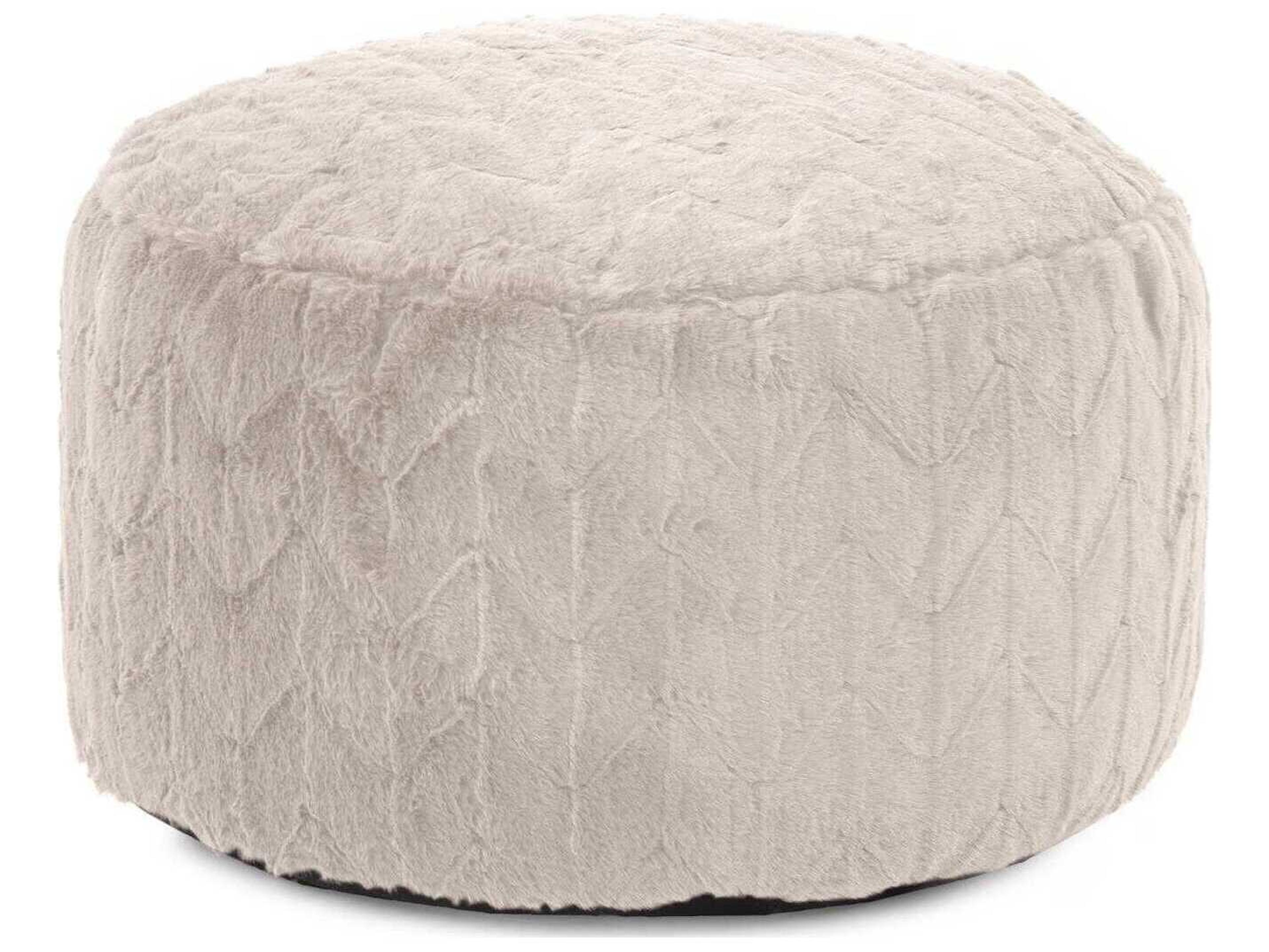 Angora Natural Foot Pouf
