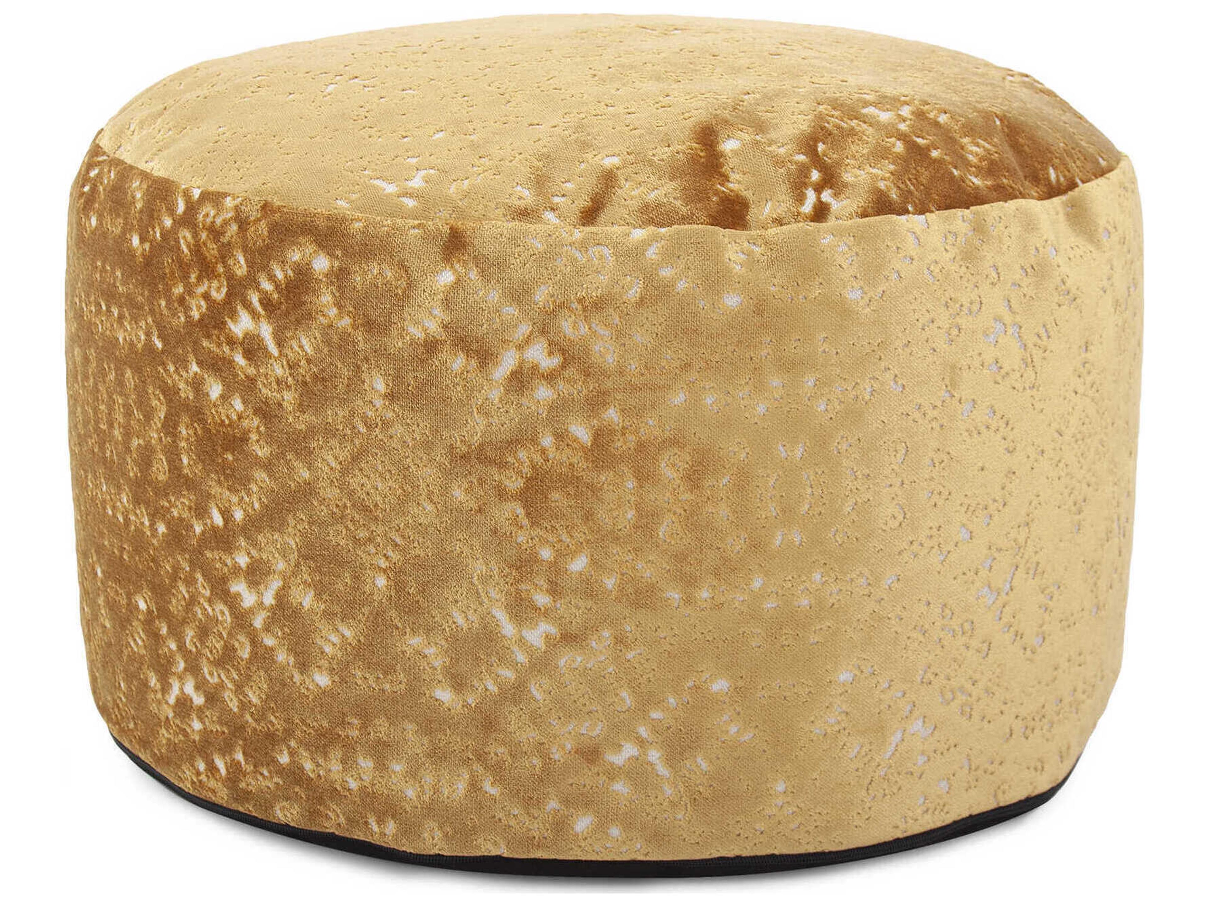 Upholstered Round Foot Pouf