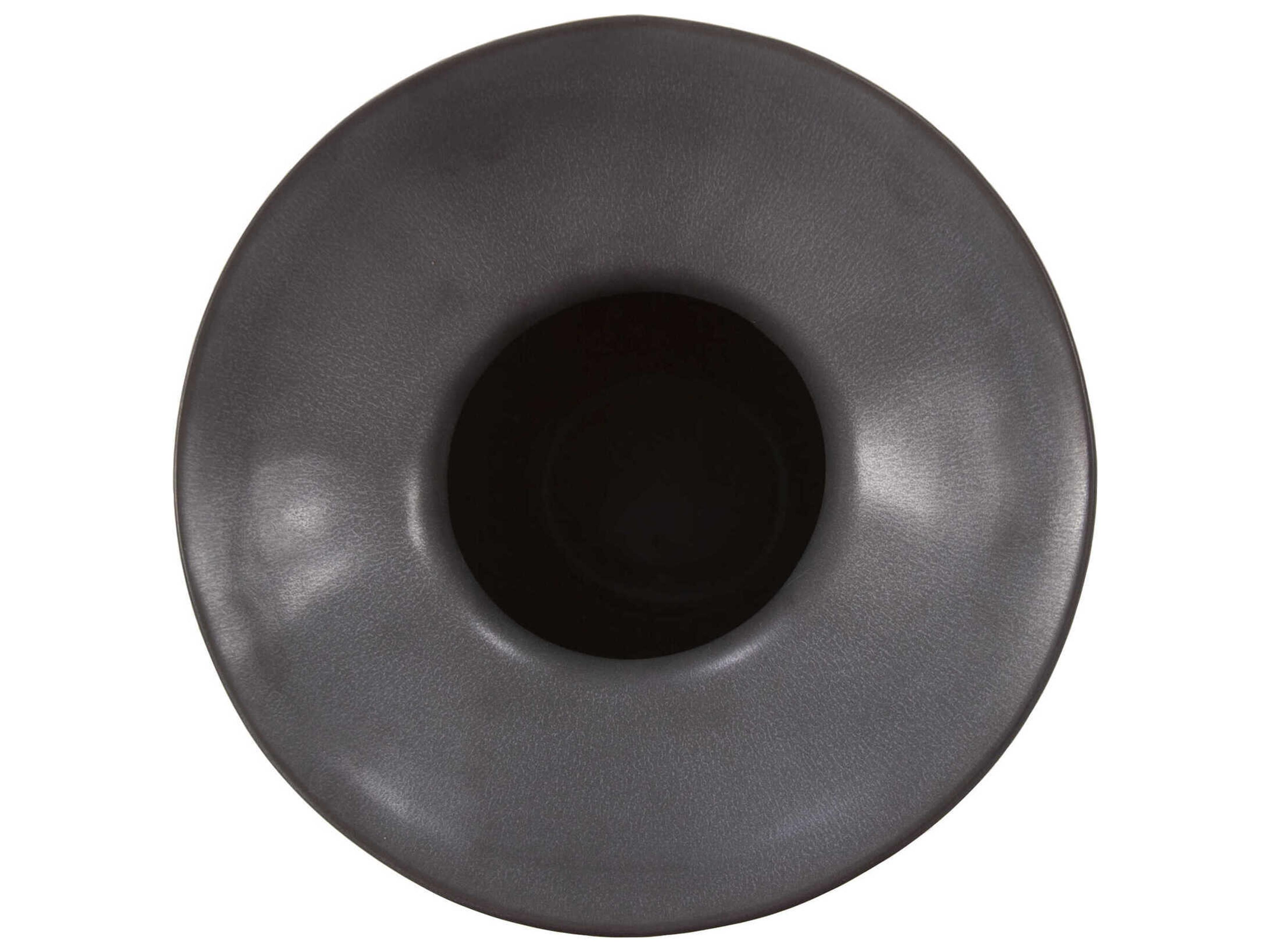 Howard Elliott Graphite Flared Vase