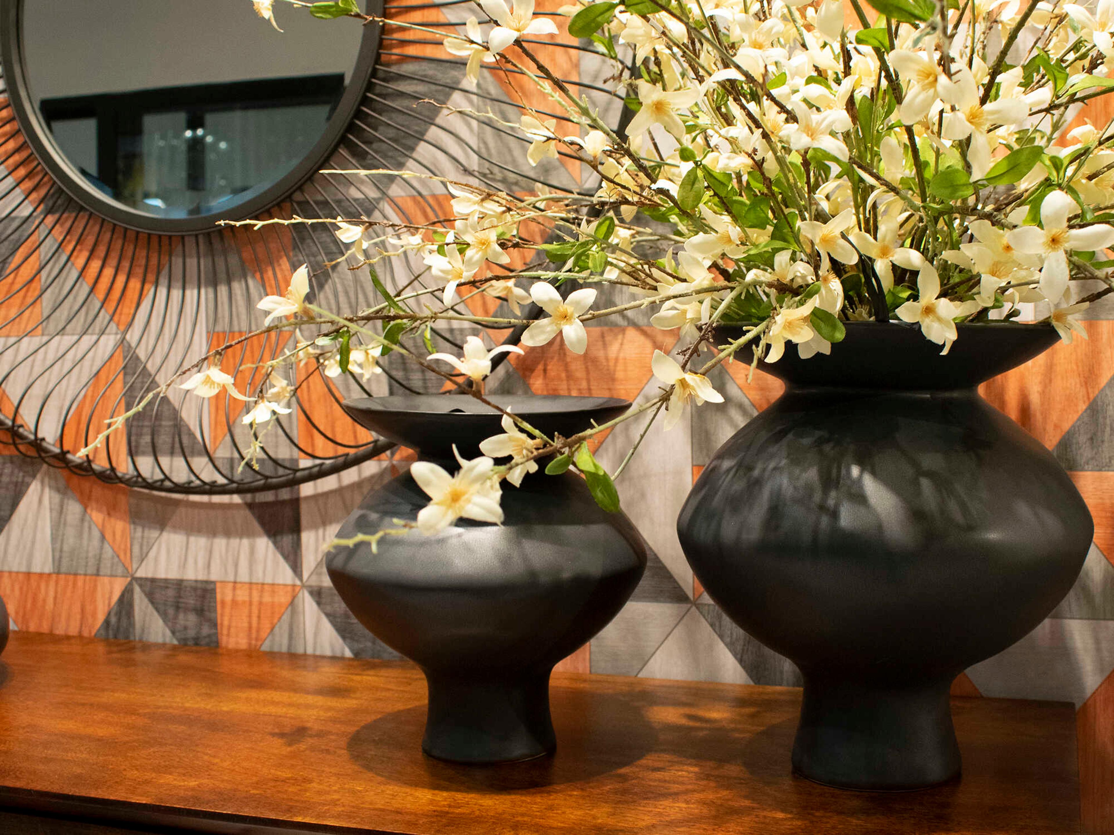 Howard Elliott Graphite Flared Vase