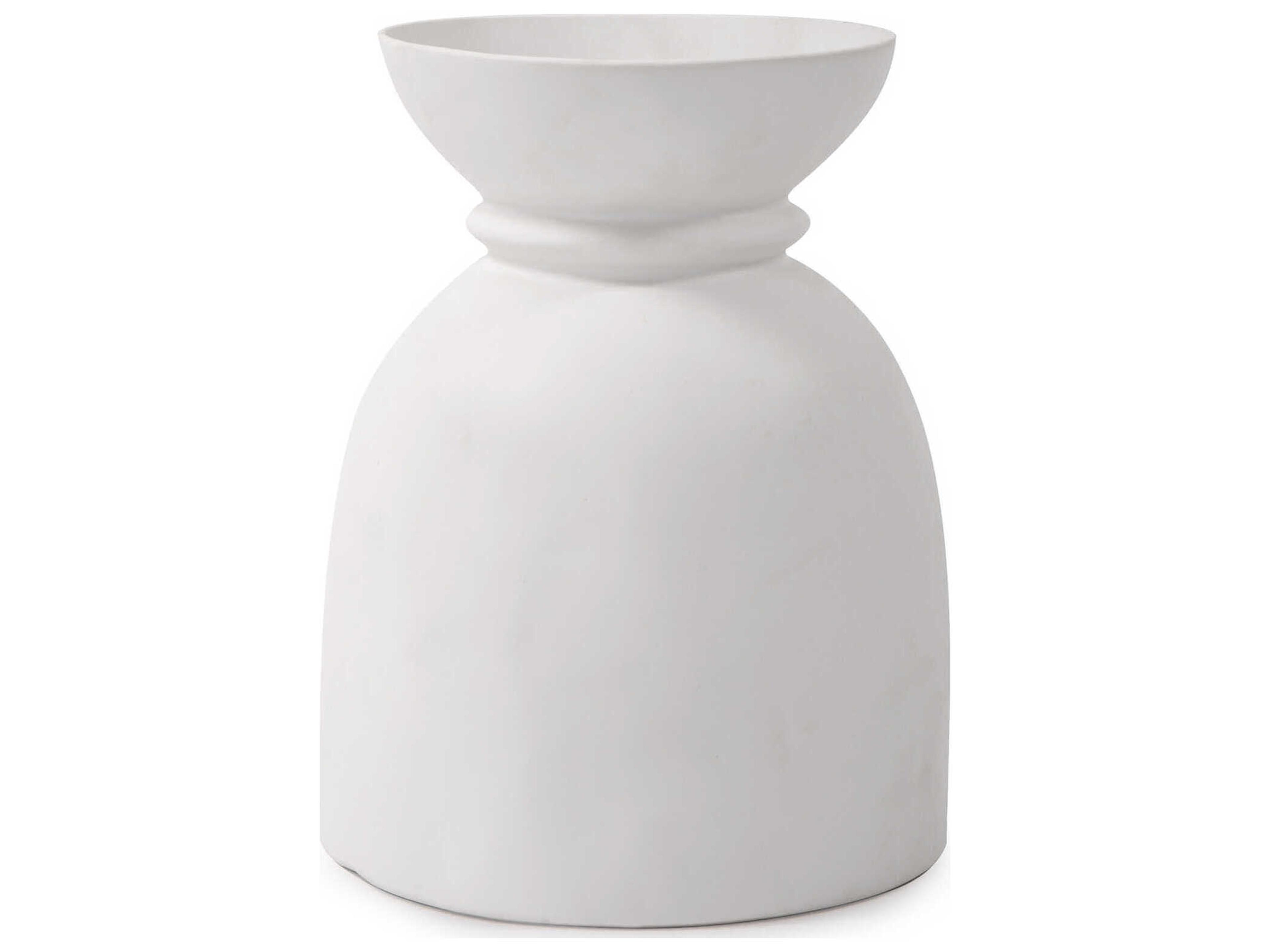Elbee Matte White Vase