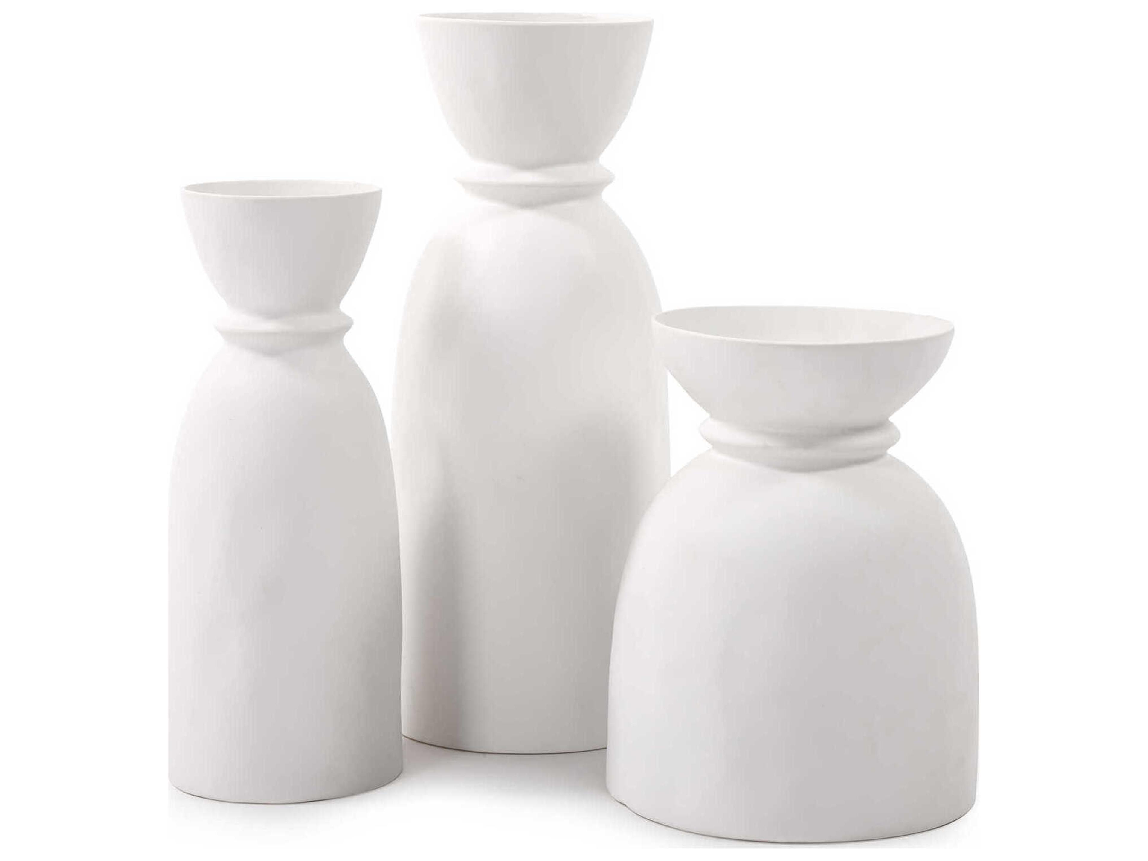 Howard Elliott Elbee Matte White Vase