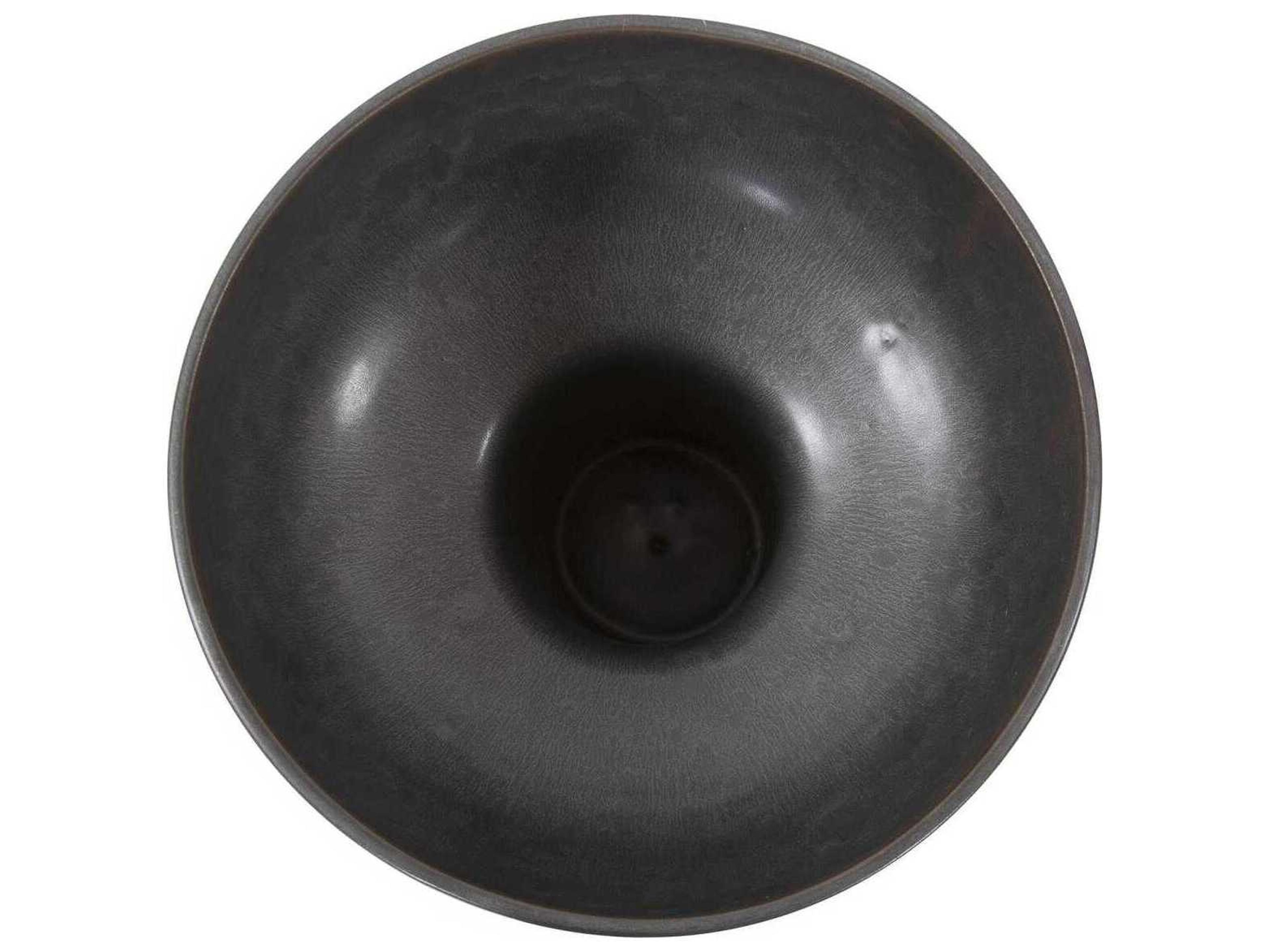 Howard Elliott Ryman Charcoal Ceramic Decorative Bowl
