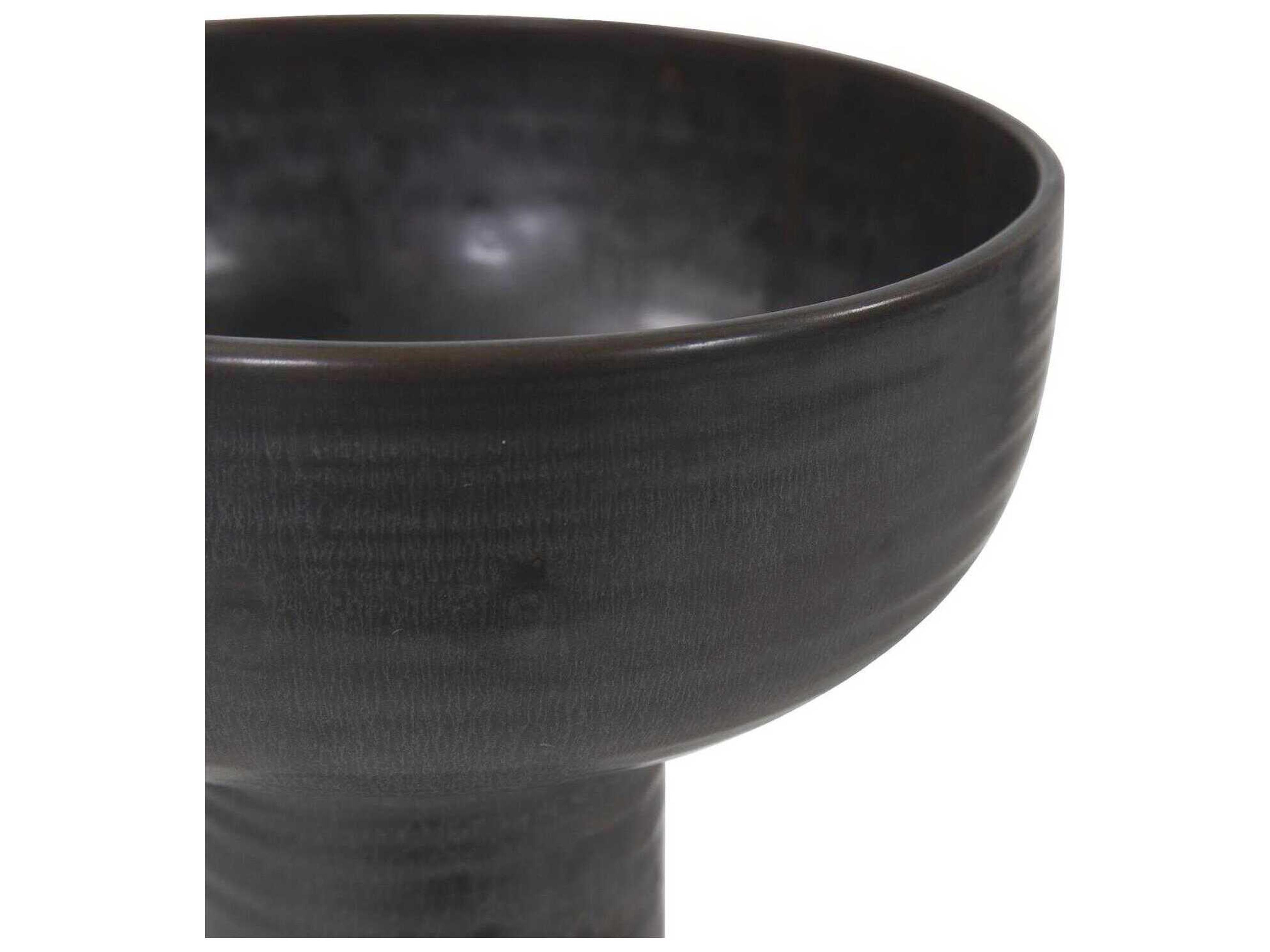 Howard Elliott Ryman Charcoal Ceramic Decorative Bowl