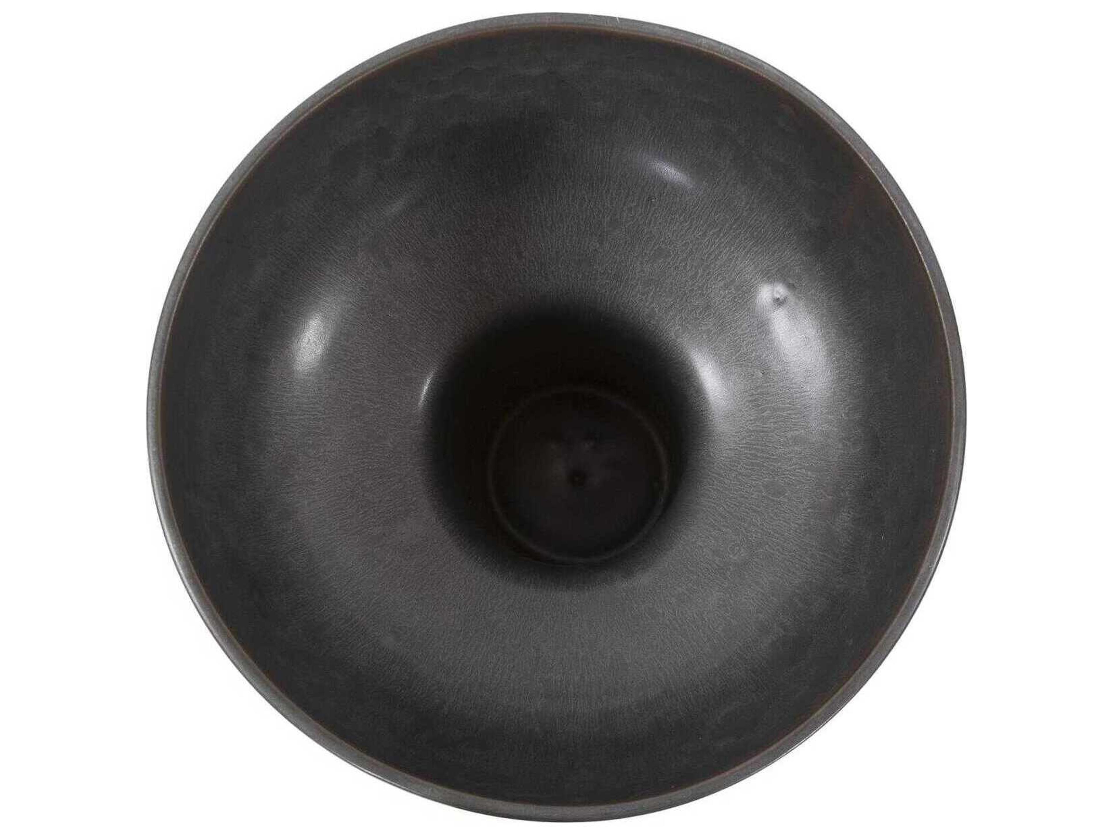 Howard Elliott Ryman Charcoal Ceramic Decorative Bowl