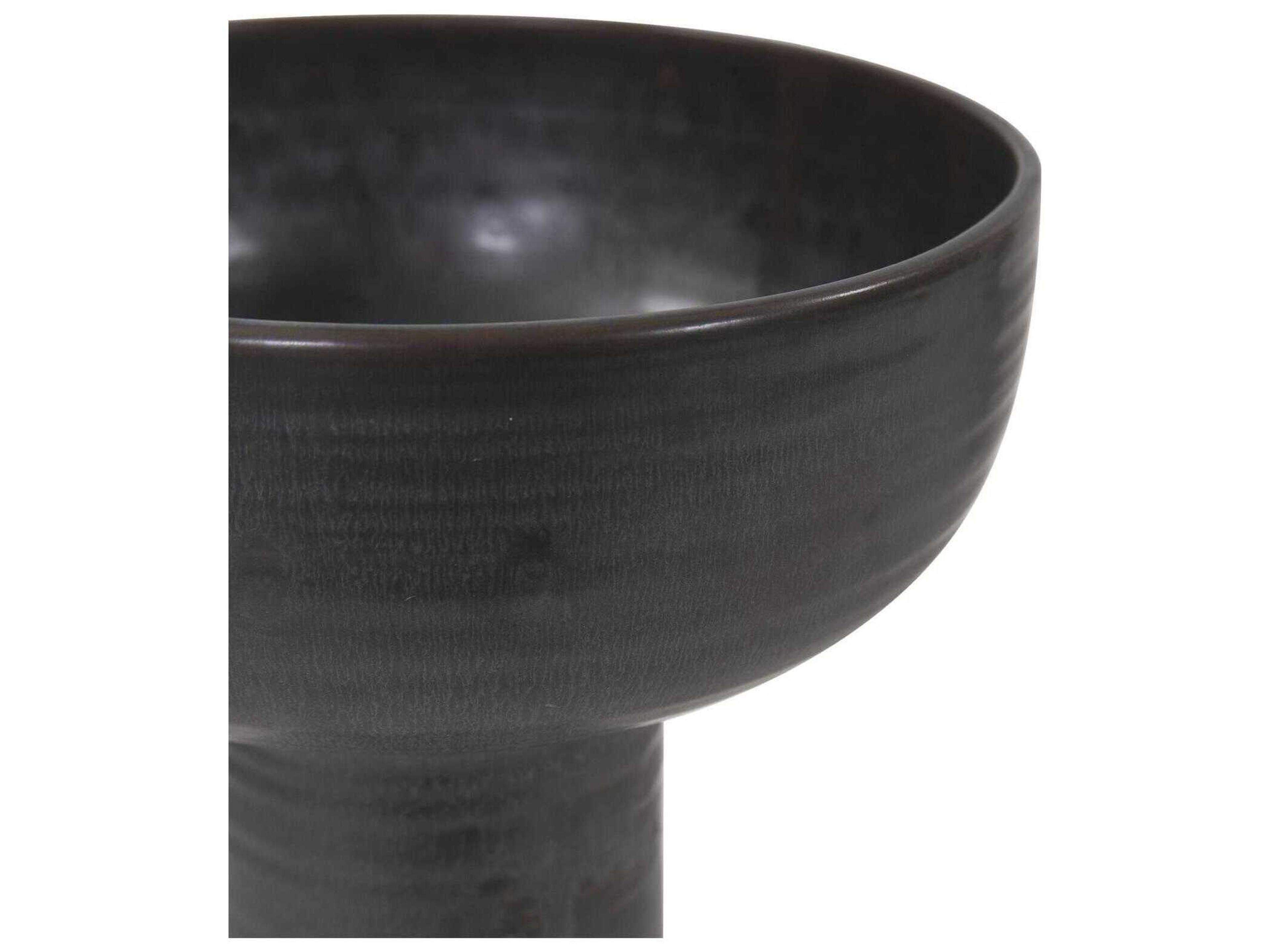 Howard Elliott Ryman Charcoal Ceramic Decorative Bowl