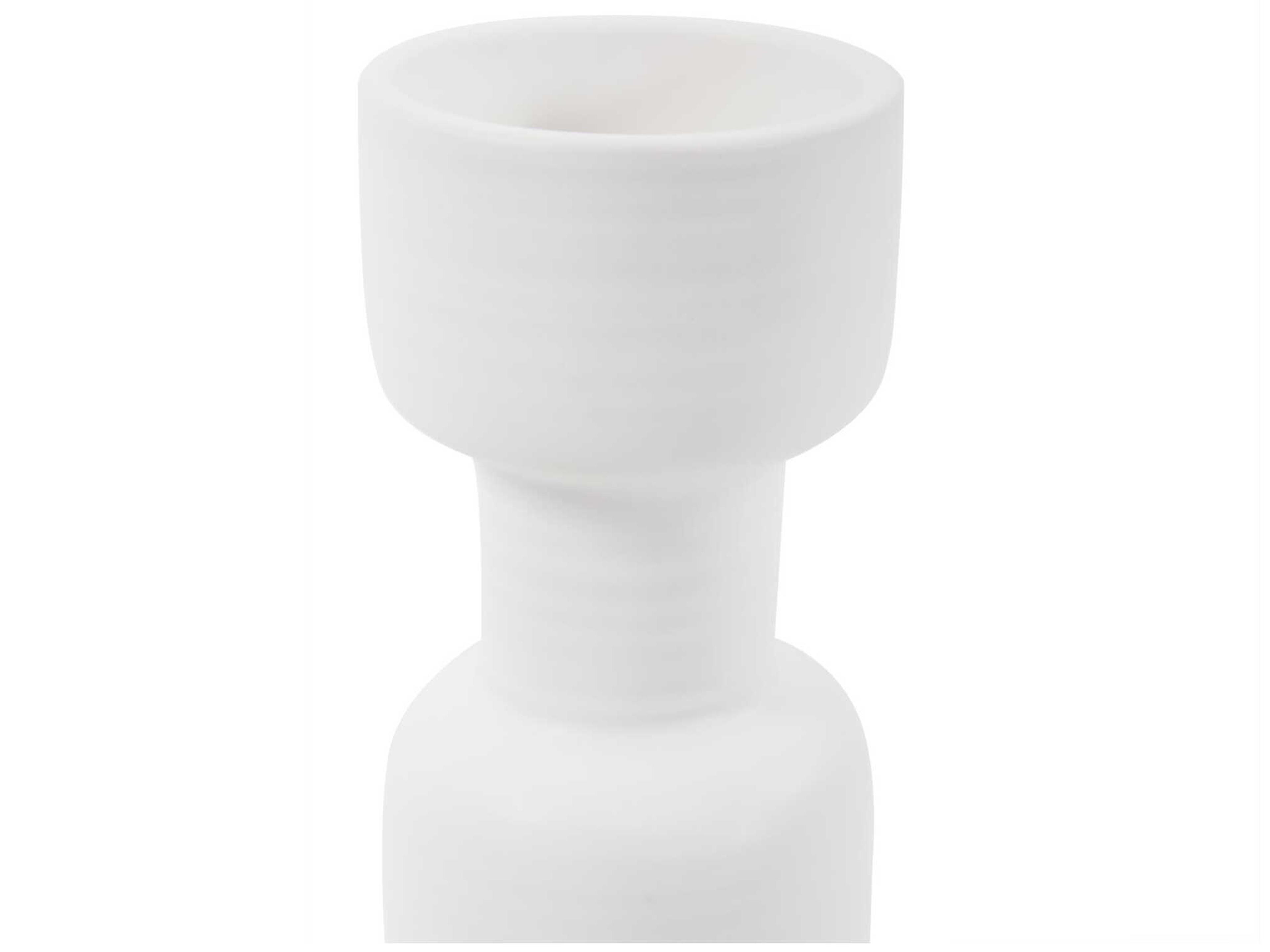 Howard Elliott Ryman Ultra White Candle Holder
