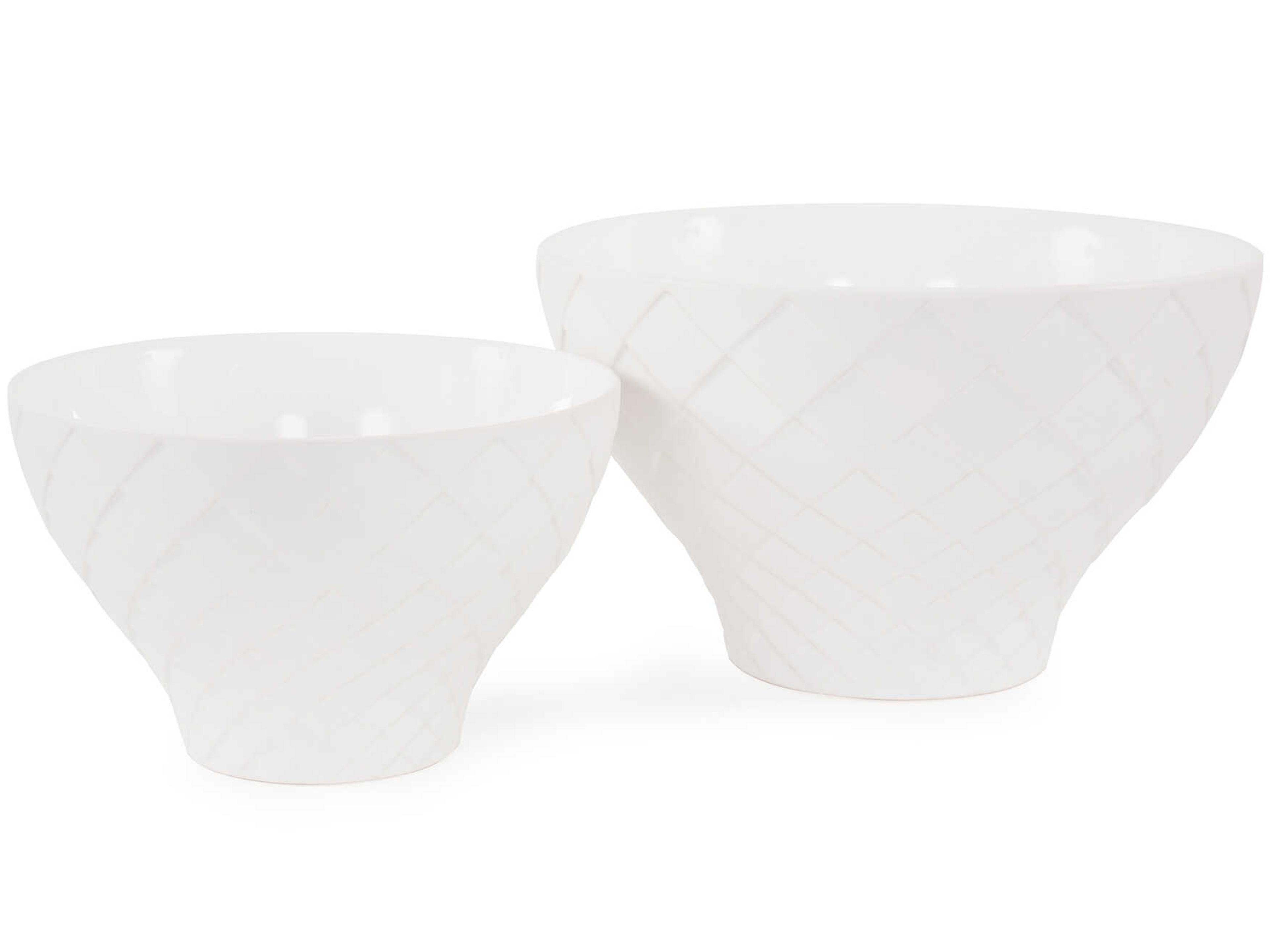 Howard Elliott Harlequin White Earnware Pot