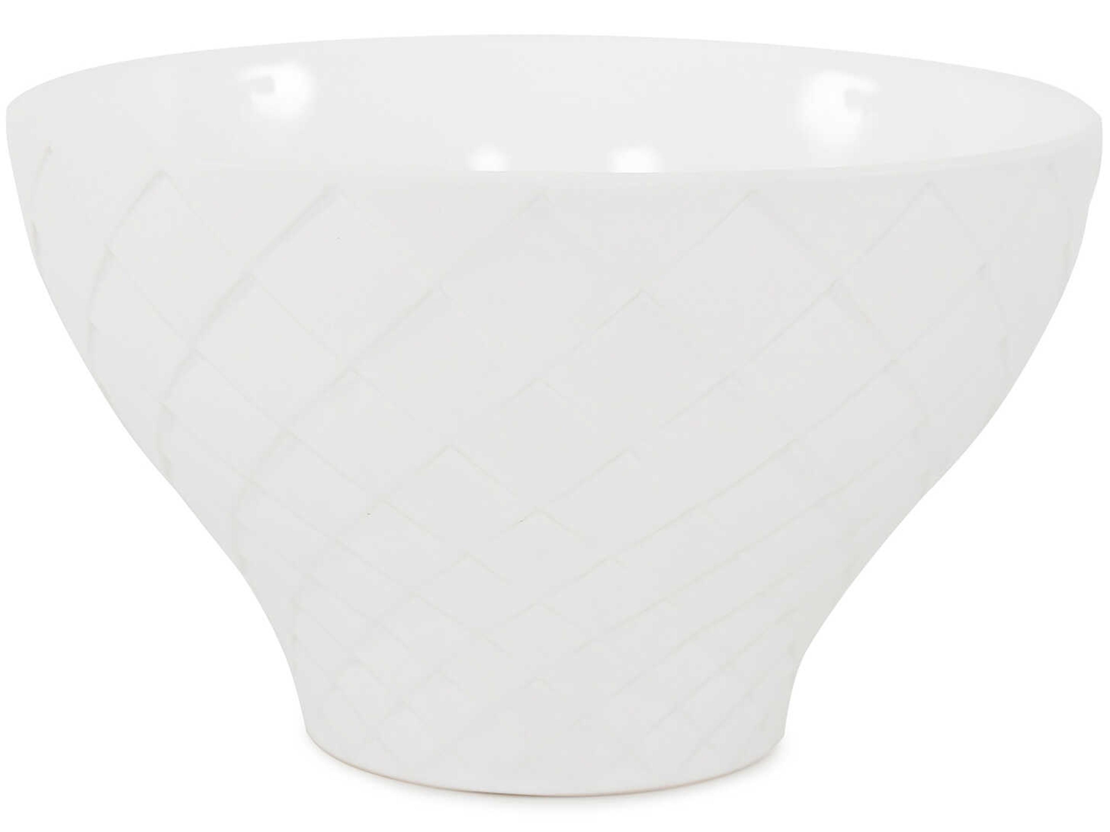 Harlequin White Earnware Pot