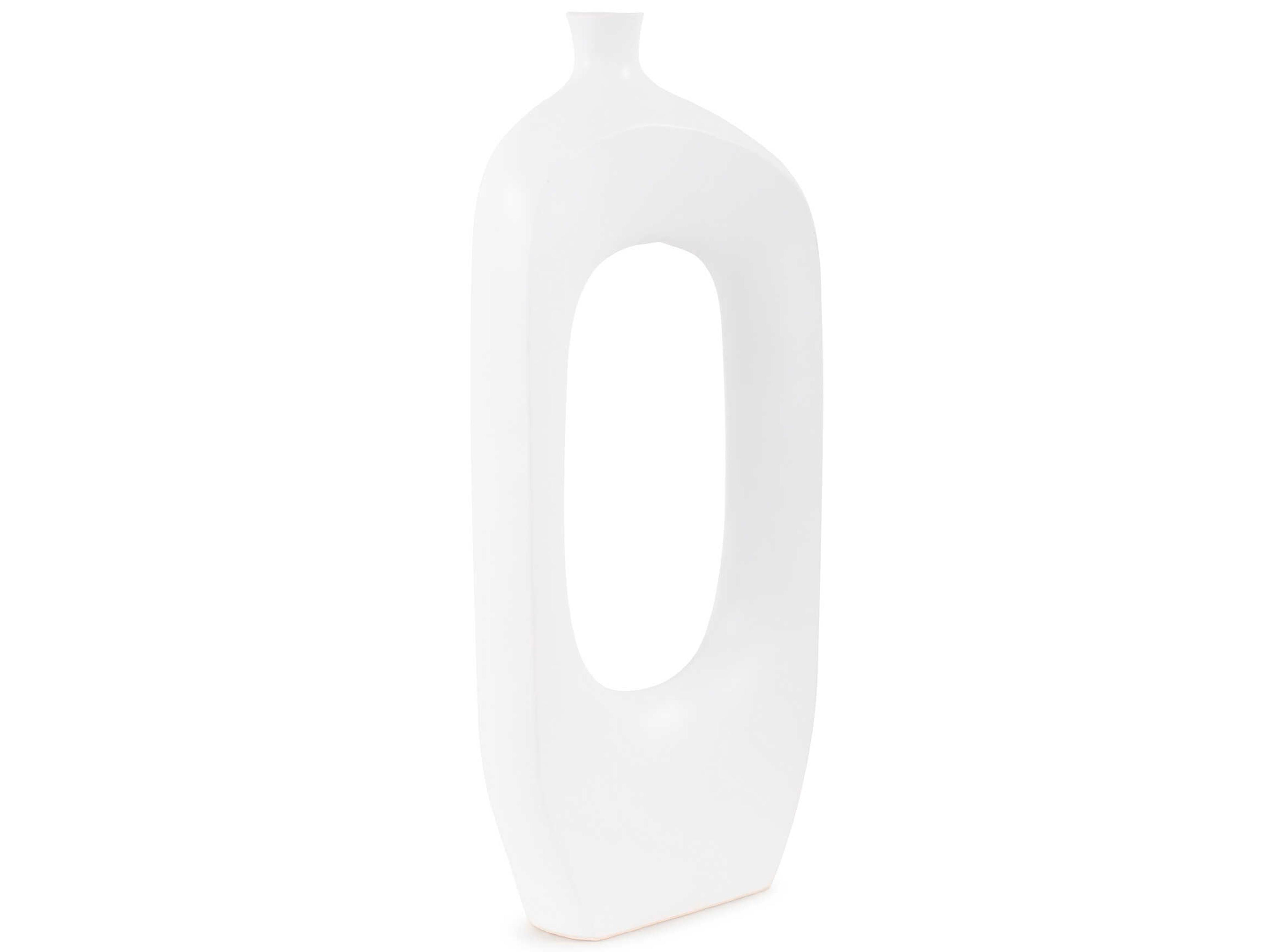 Howard Elliott Hayden Matte White Vase