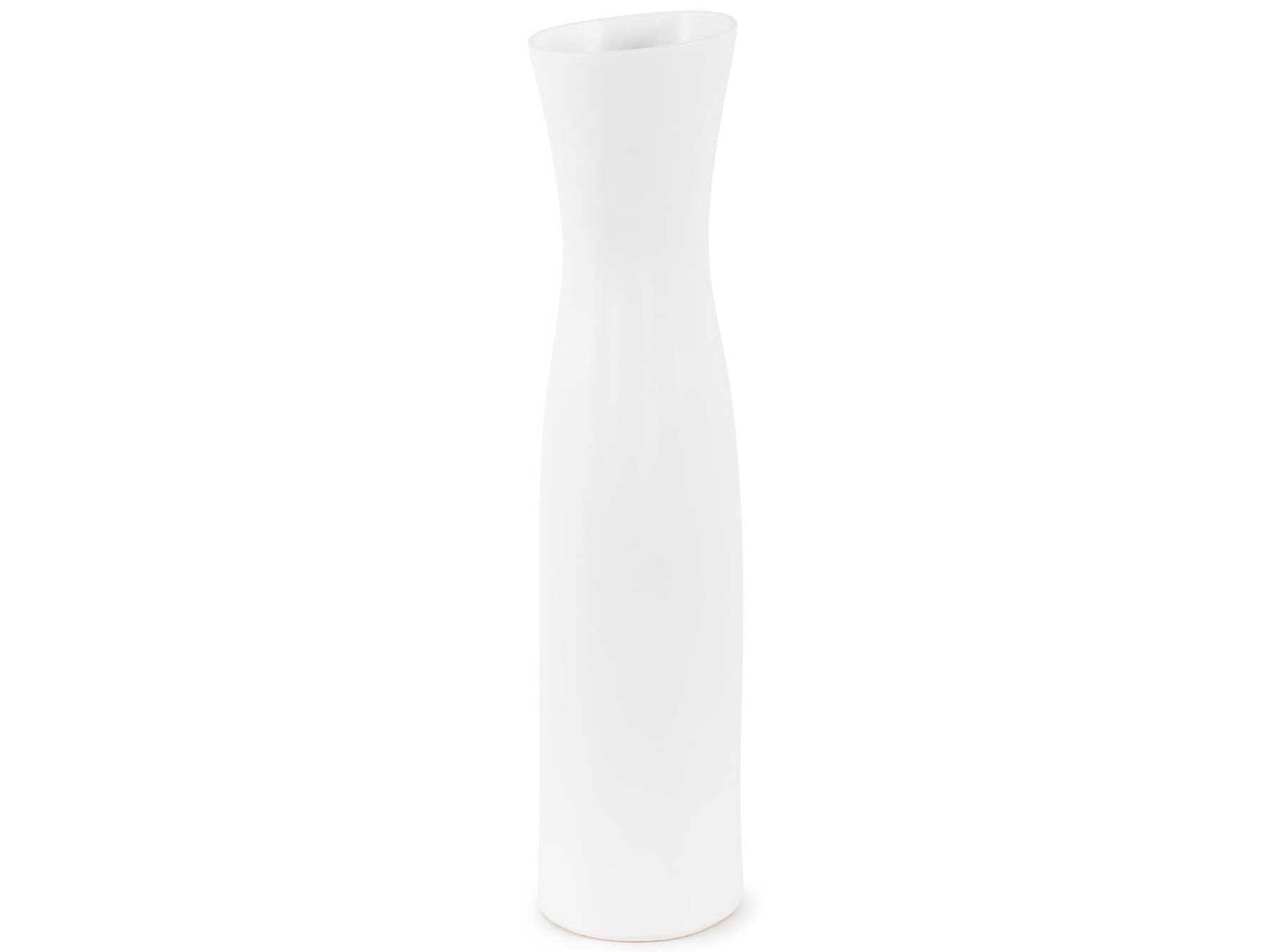 Howard Elliott Larek Matte White Vase