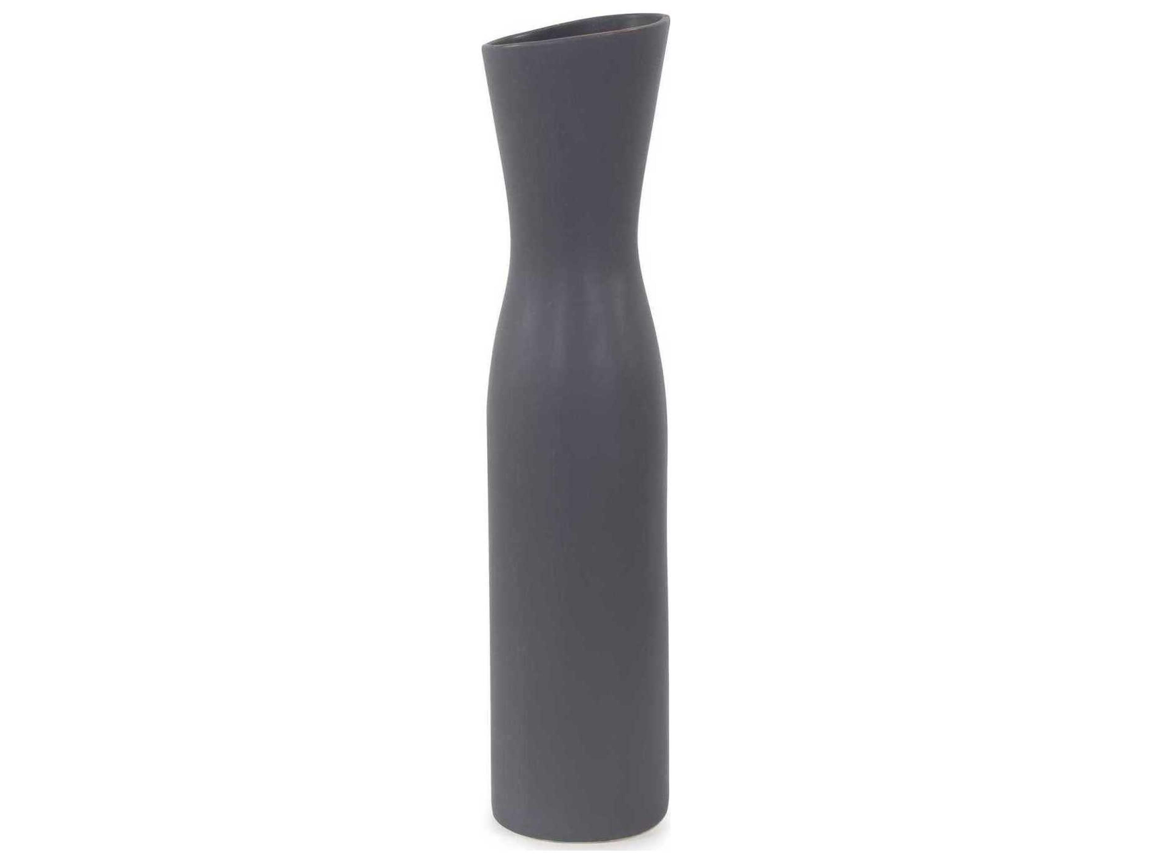Larek Matte Gray Vase