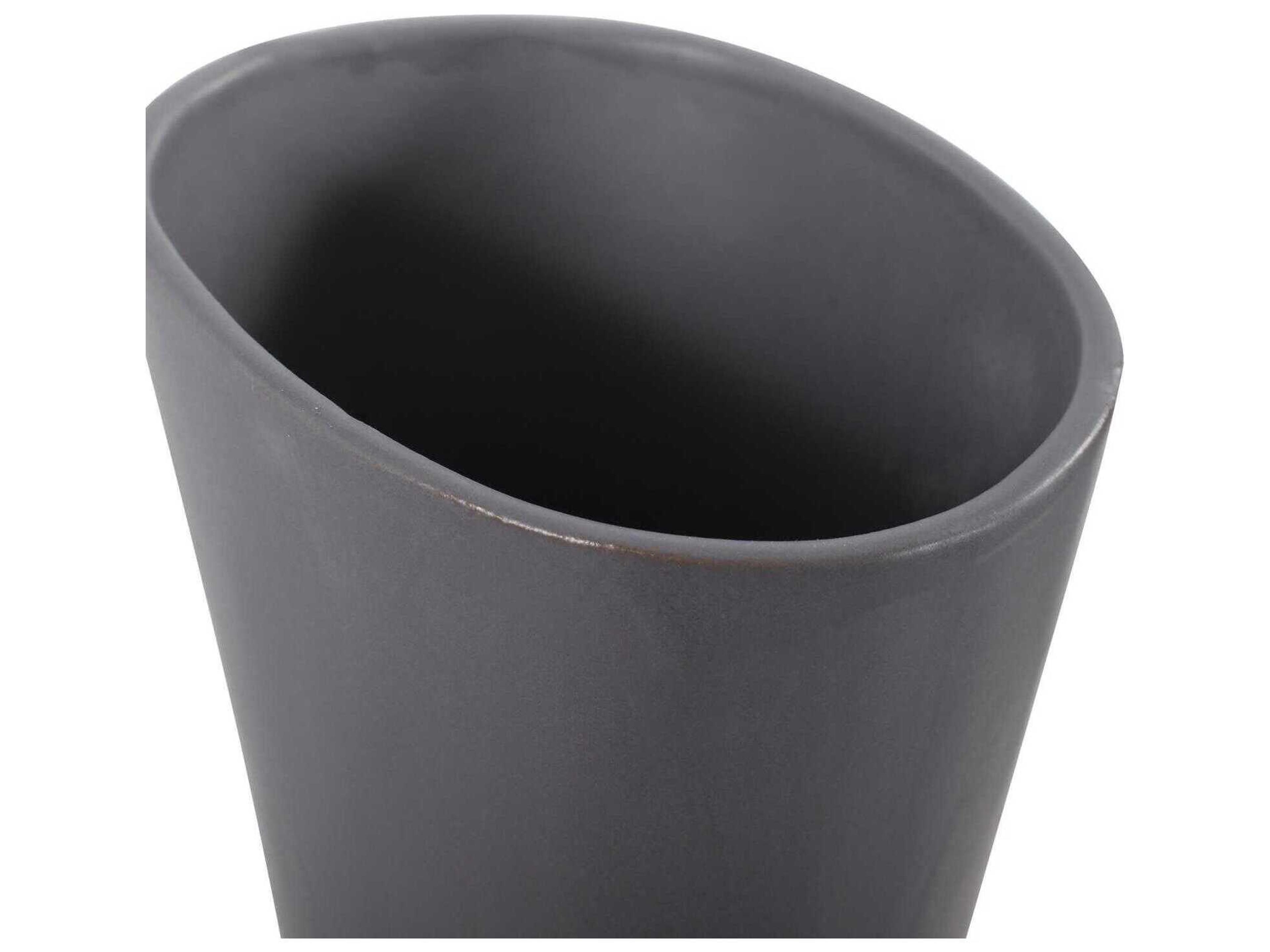 Howard Elliott Larek Matte Gray Vase