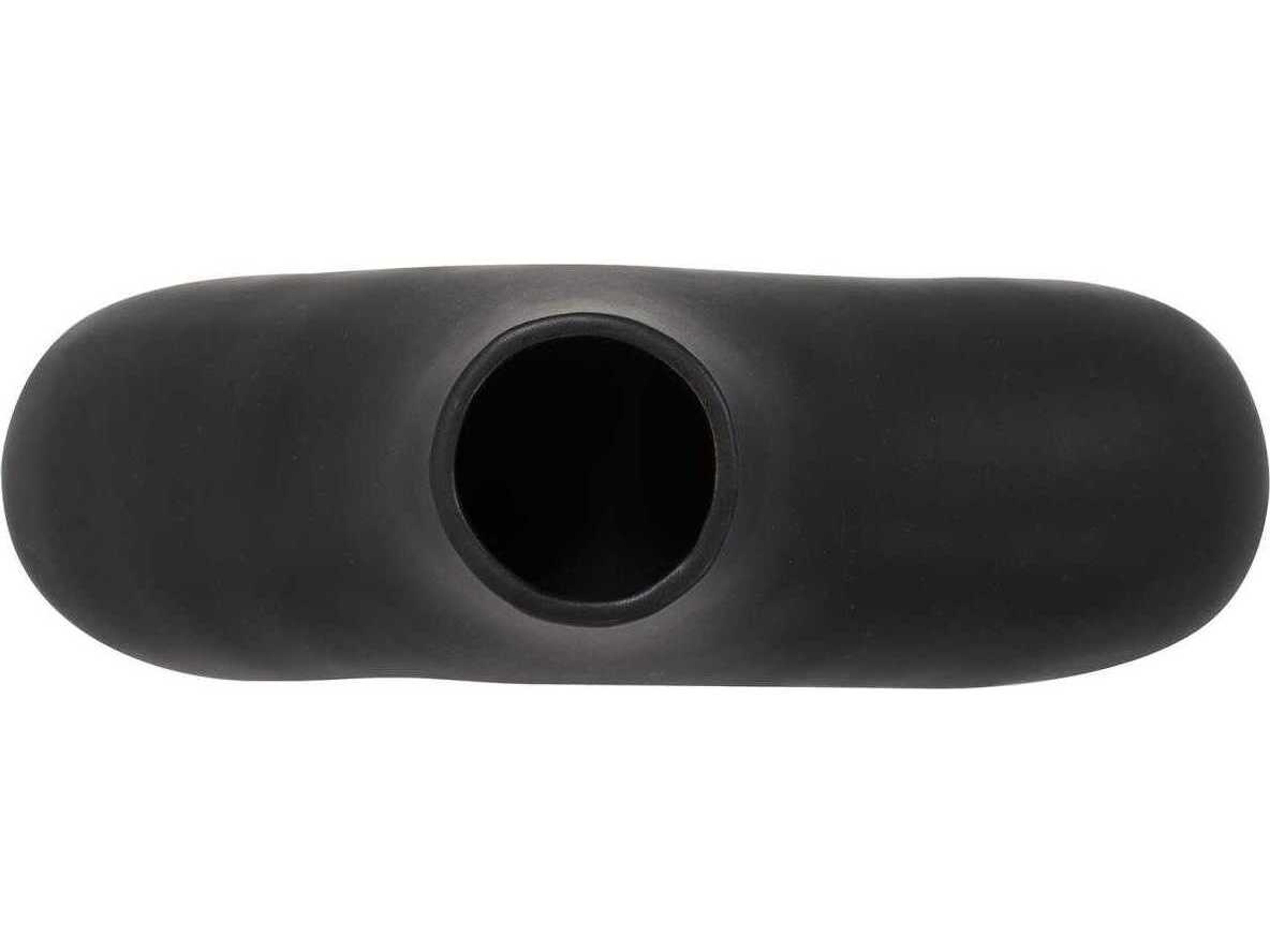 Howard Elliott Beltram Matte Black Open Vase