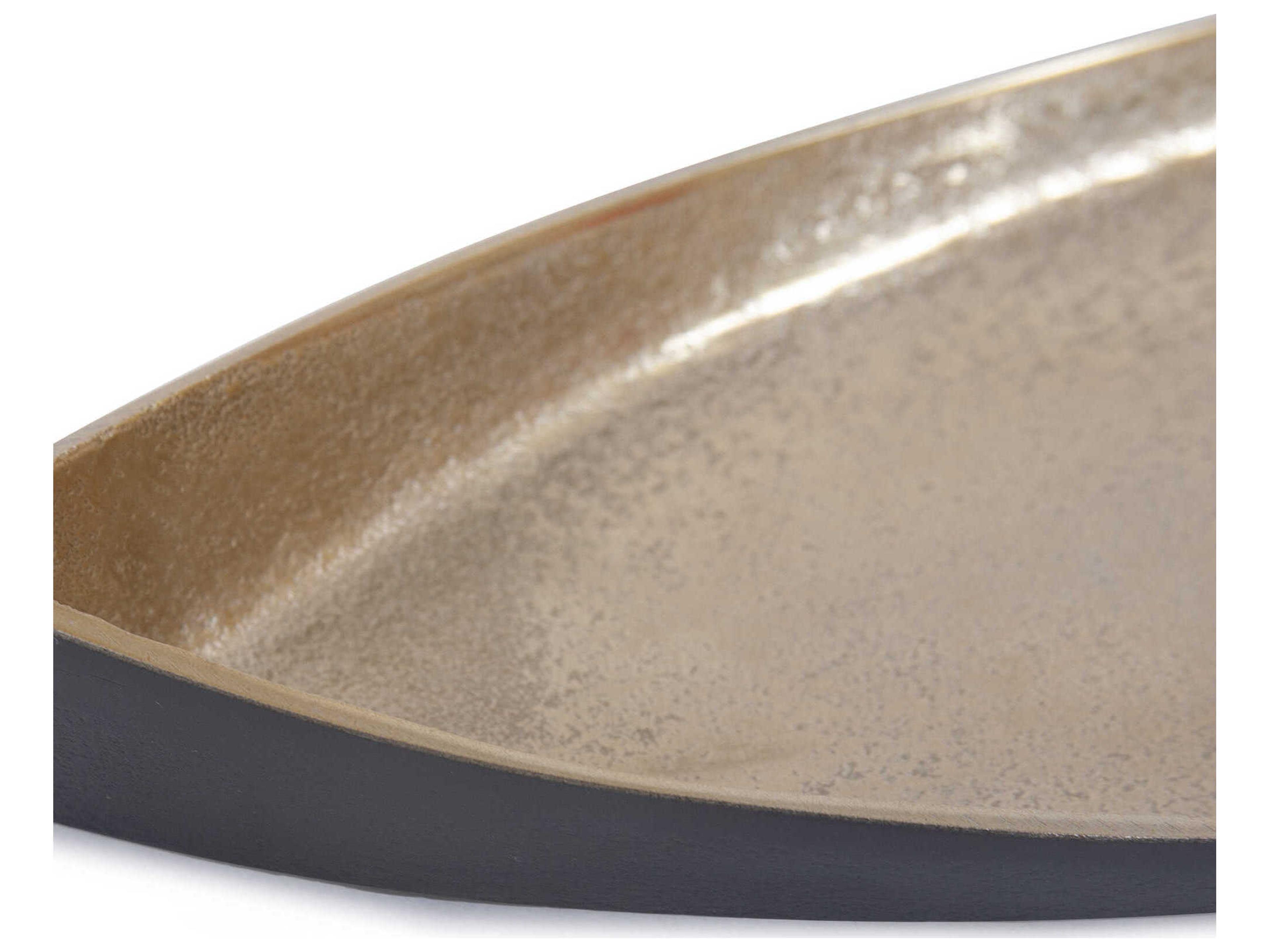 Howard Elliott Jordan Gold Graphite Serving Tray