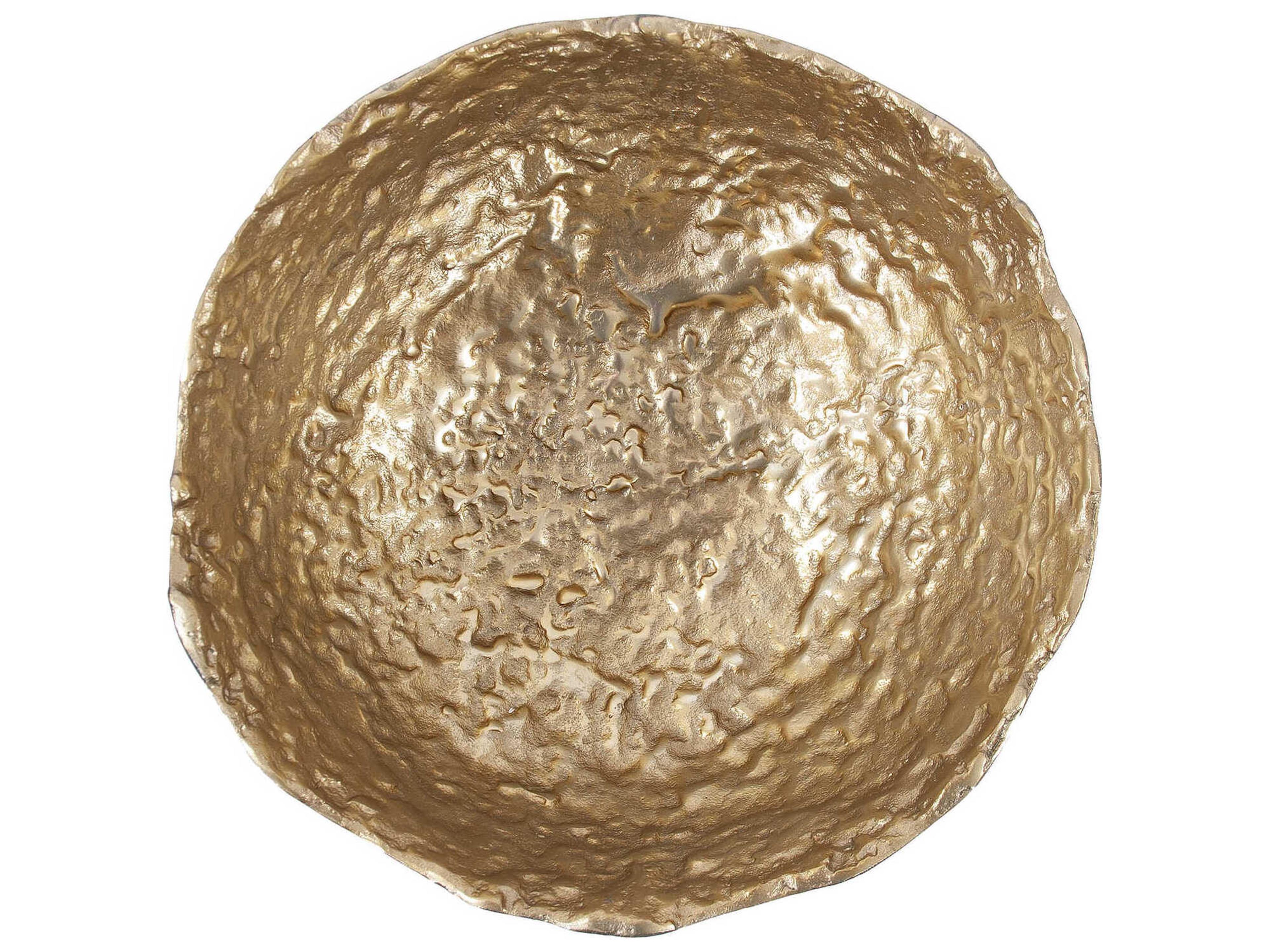 Howard Elliott Massru Matte Back Gold Decorative Bowl