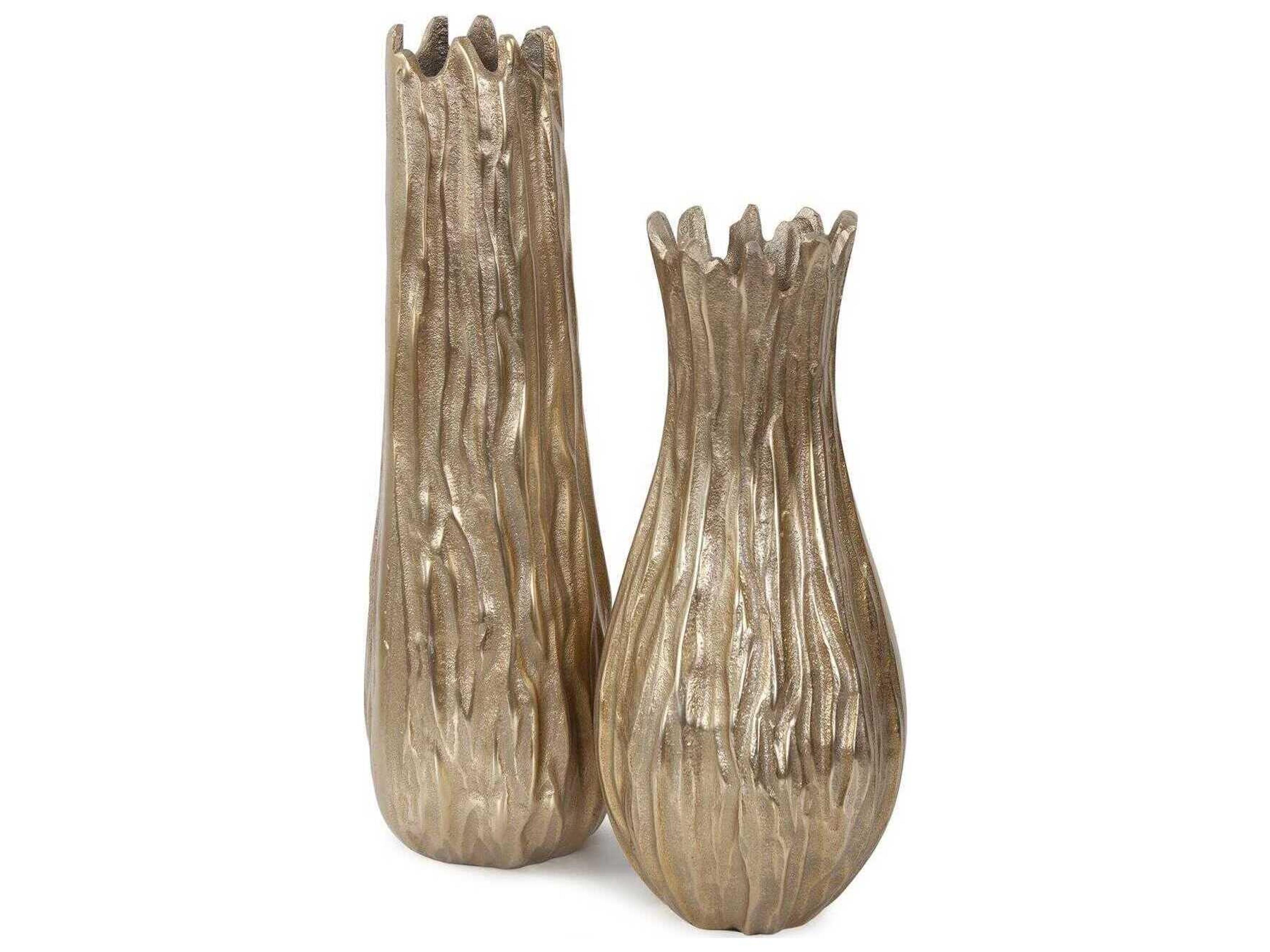 Howard Elliott Sycamore Lustrous Gold Vase