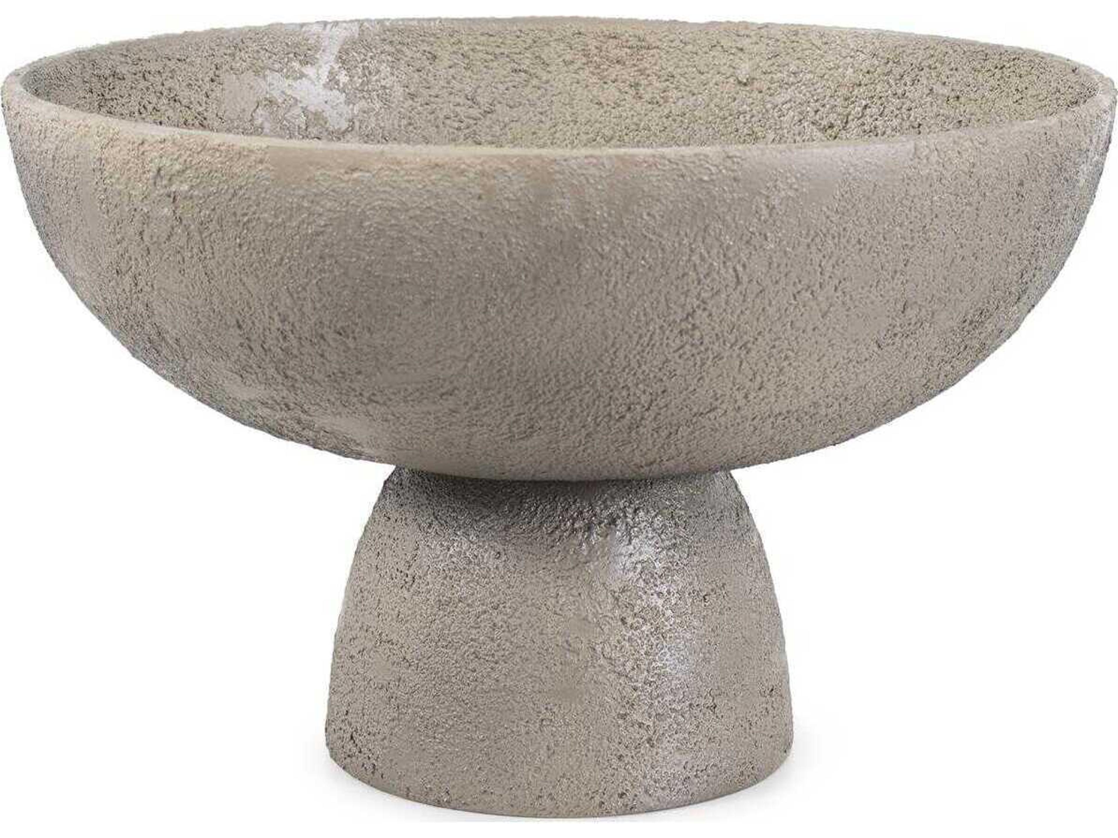Taupe Textured Blanton Round Decorative Bowl