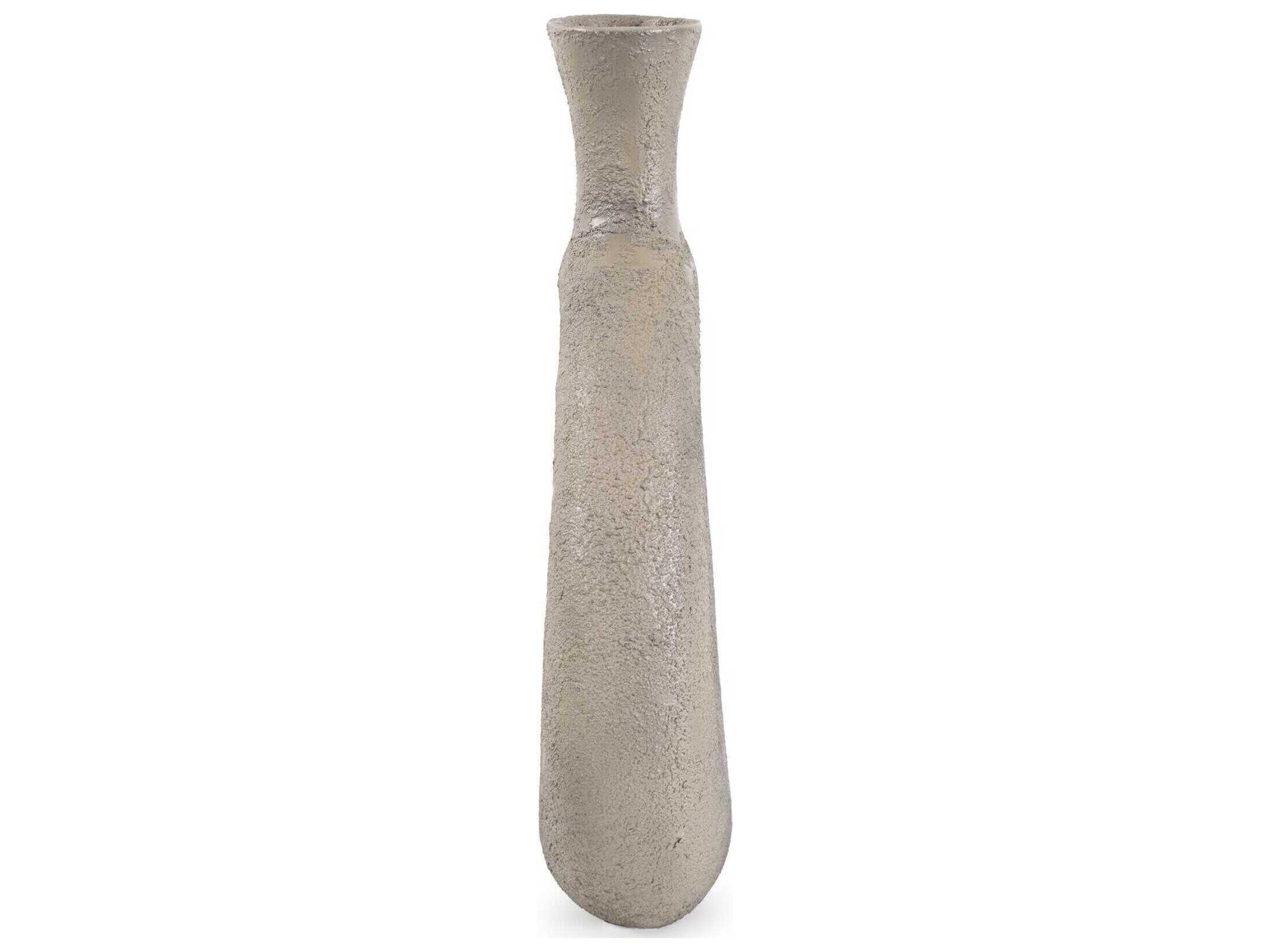 Howard Elliott Textured Taupe Flared Vase