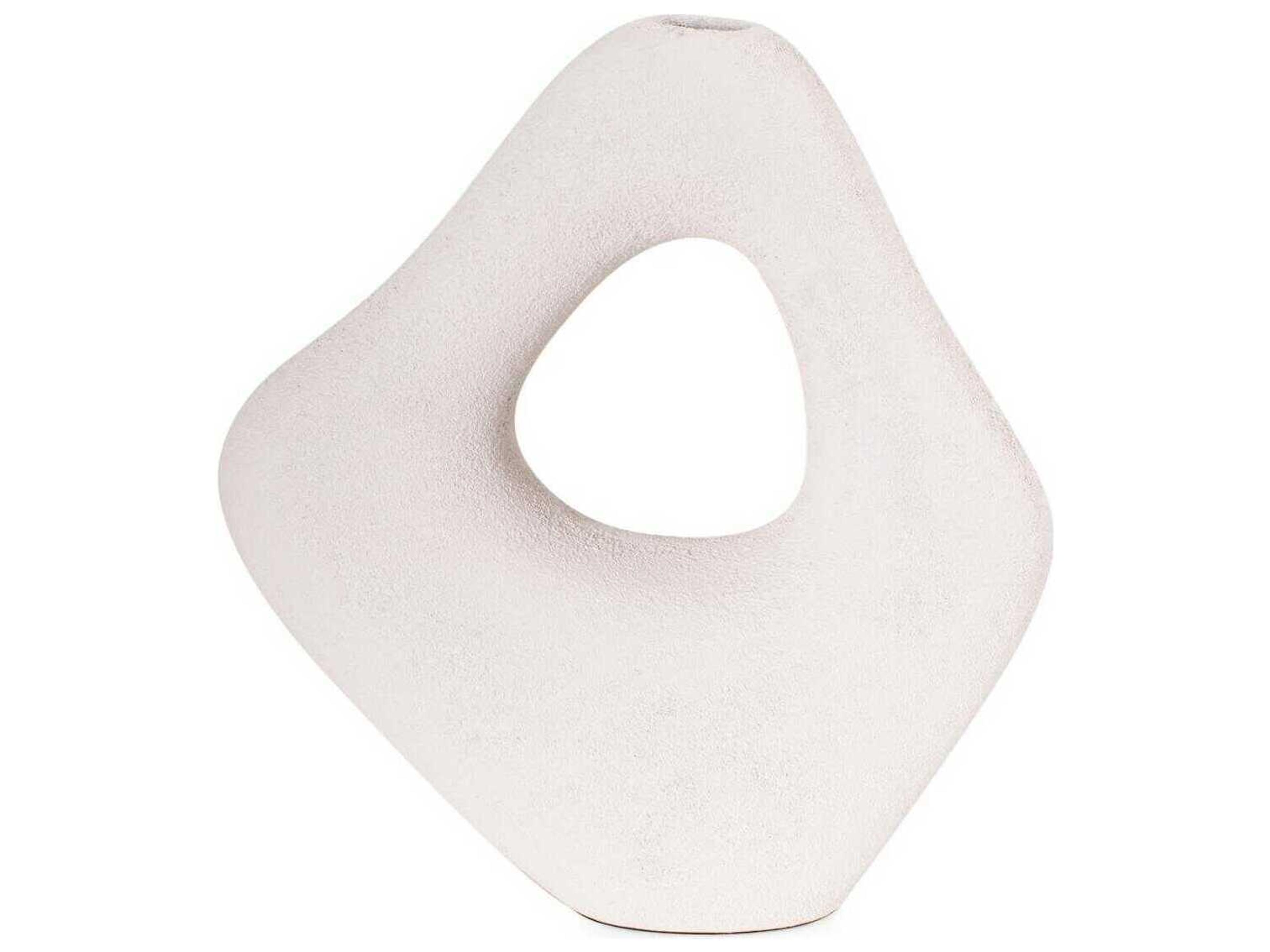 Howard Elliott Saar Abstract White Cloud Vase