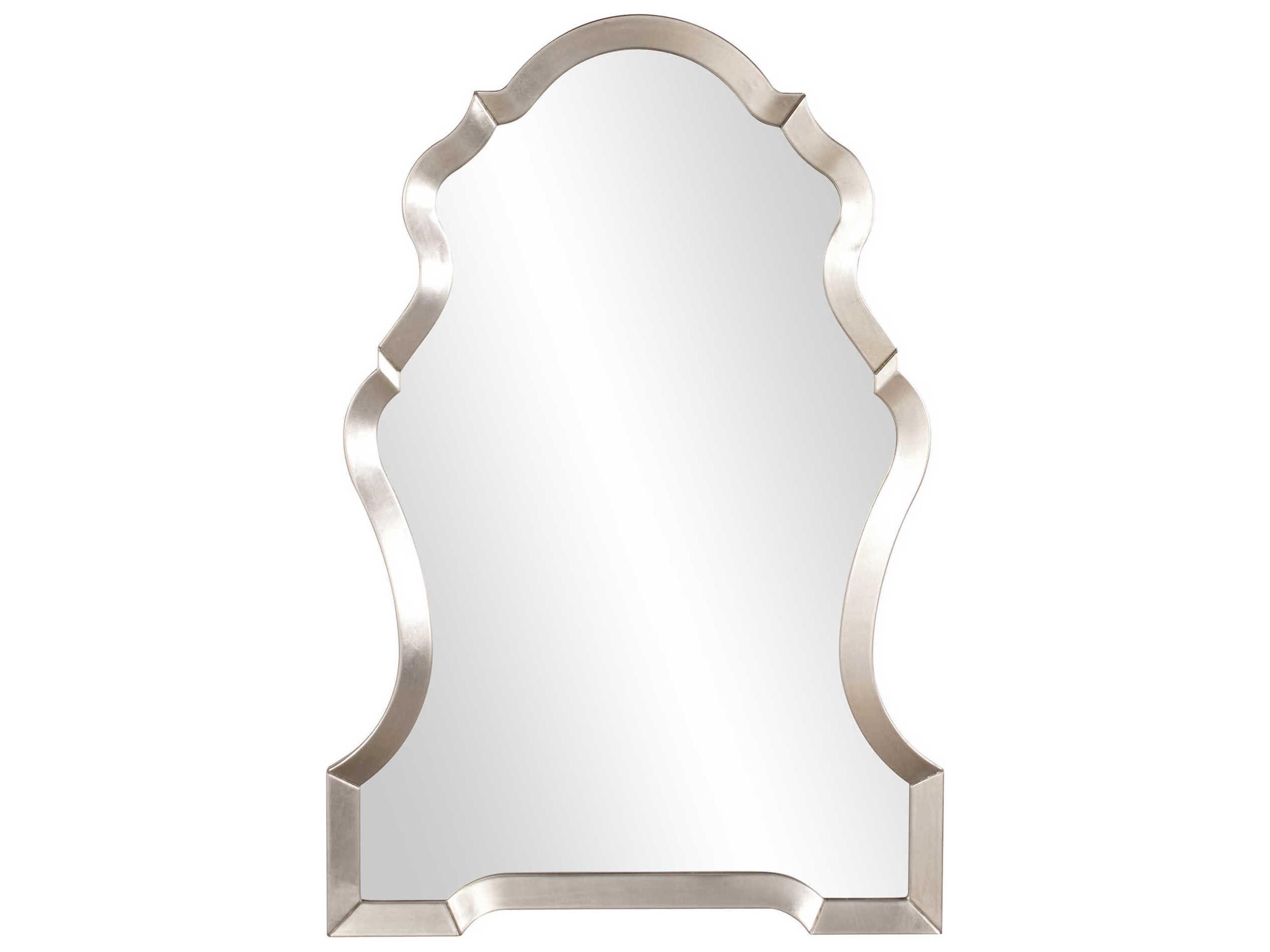 Nadia Bright Silver Leaf Wall Mirror