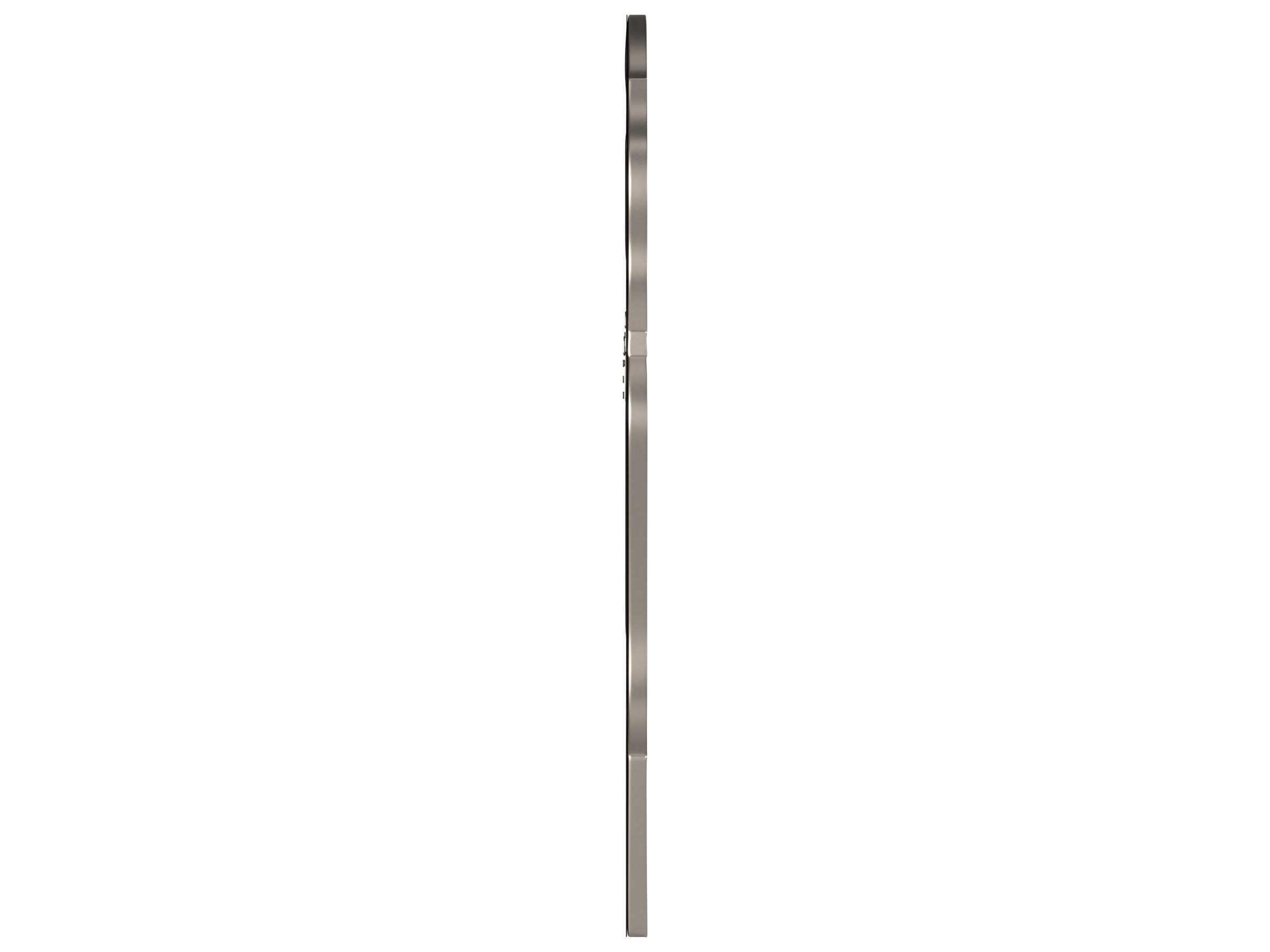 Howard Elliott Nadia Bright Silver Leaf Wall Mirror