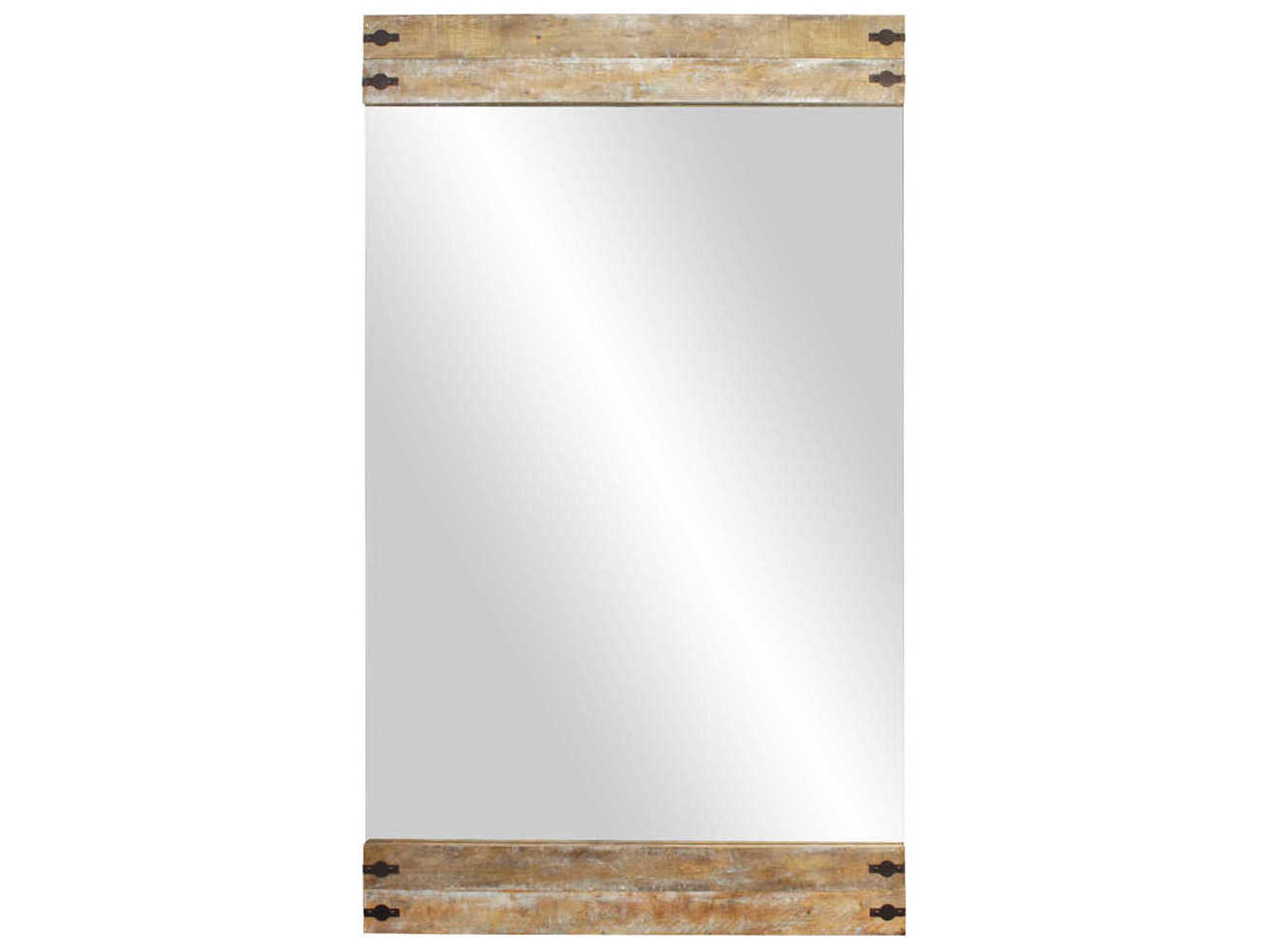 Howard Elliott Garrett Wood / Iron Rectangular Wall Mirror