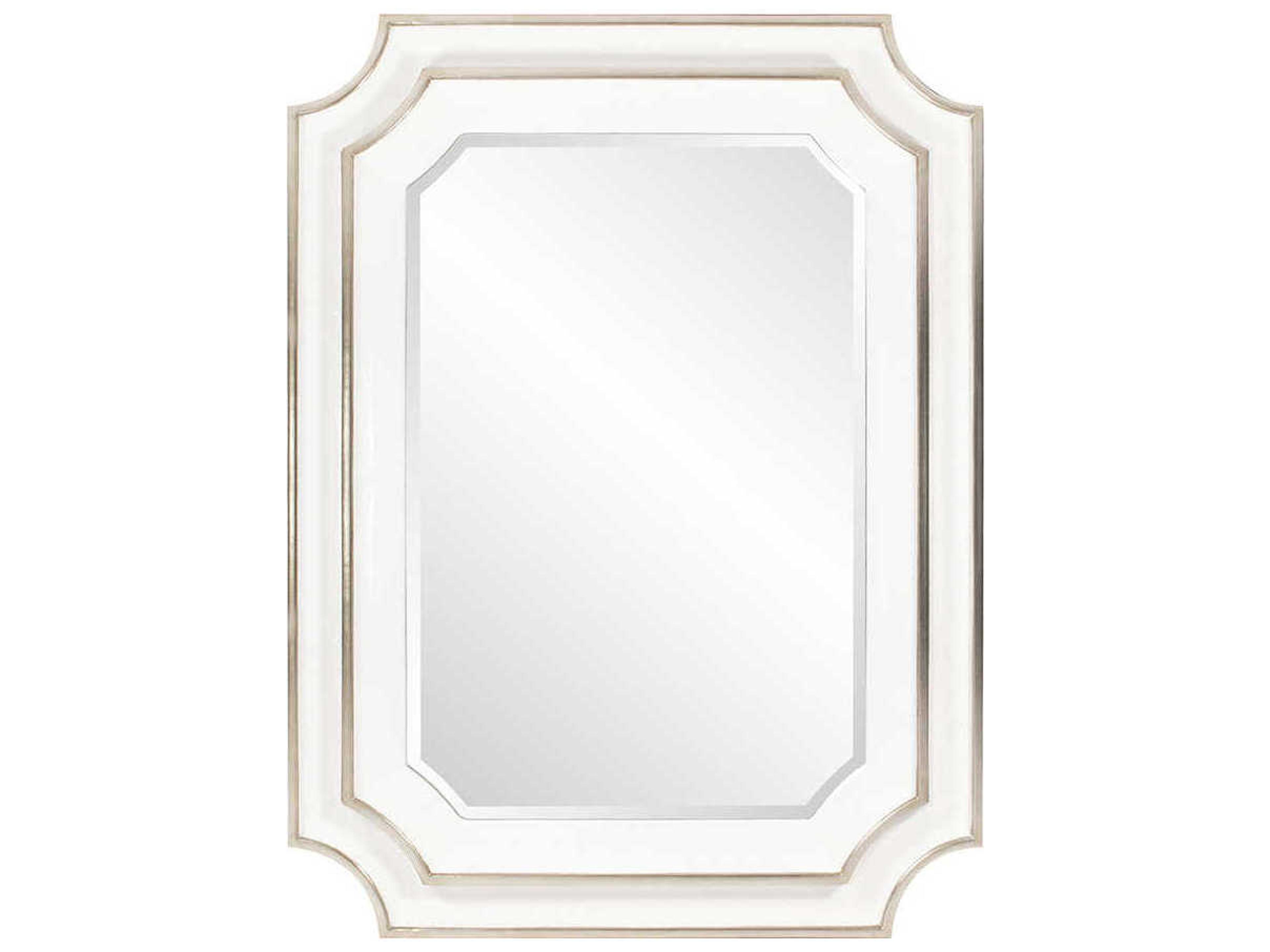 Dante White Rectangular Wall Mirror