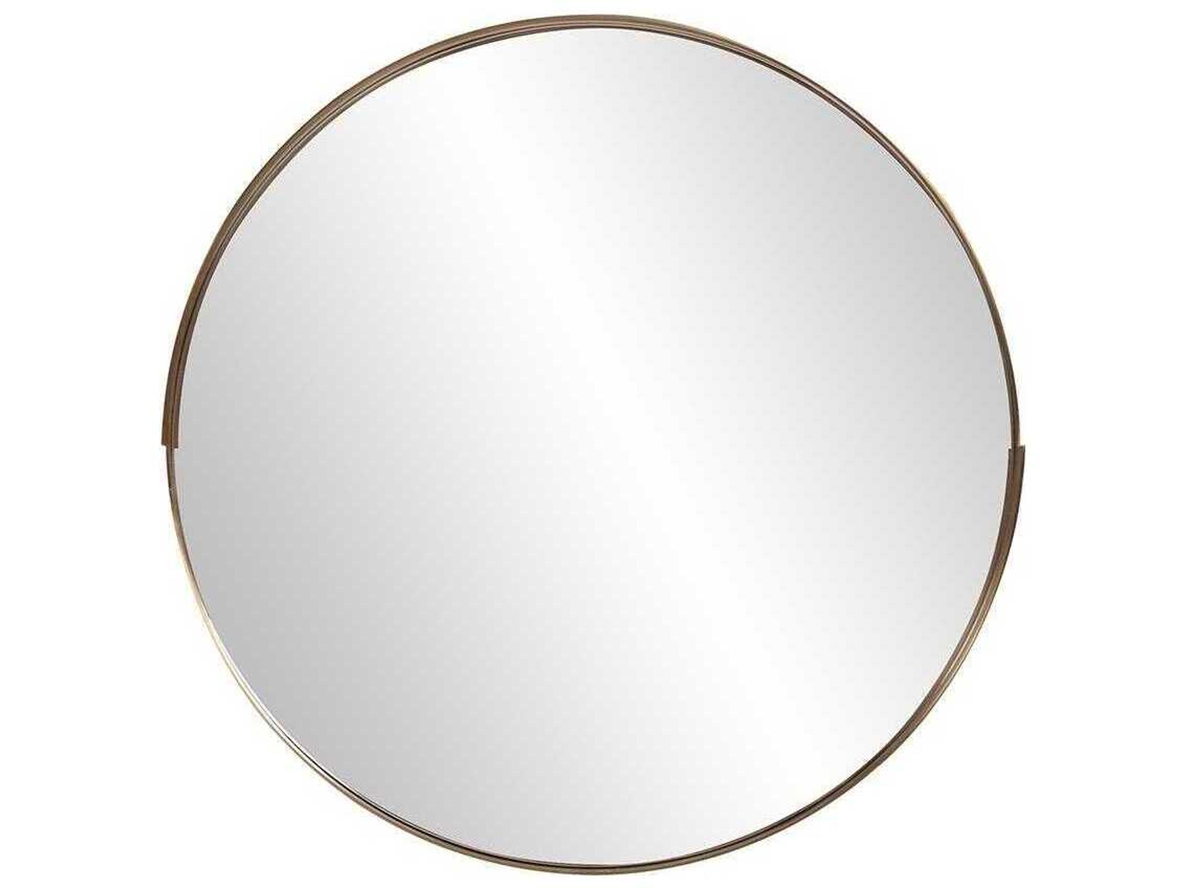 Intrepid Brass Round Wall Mirror