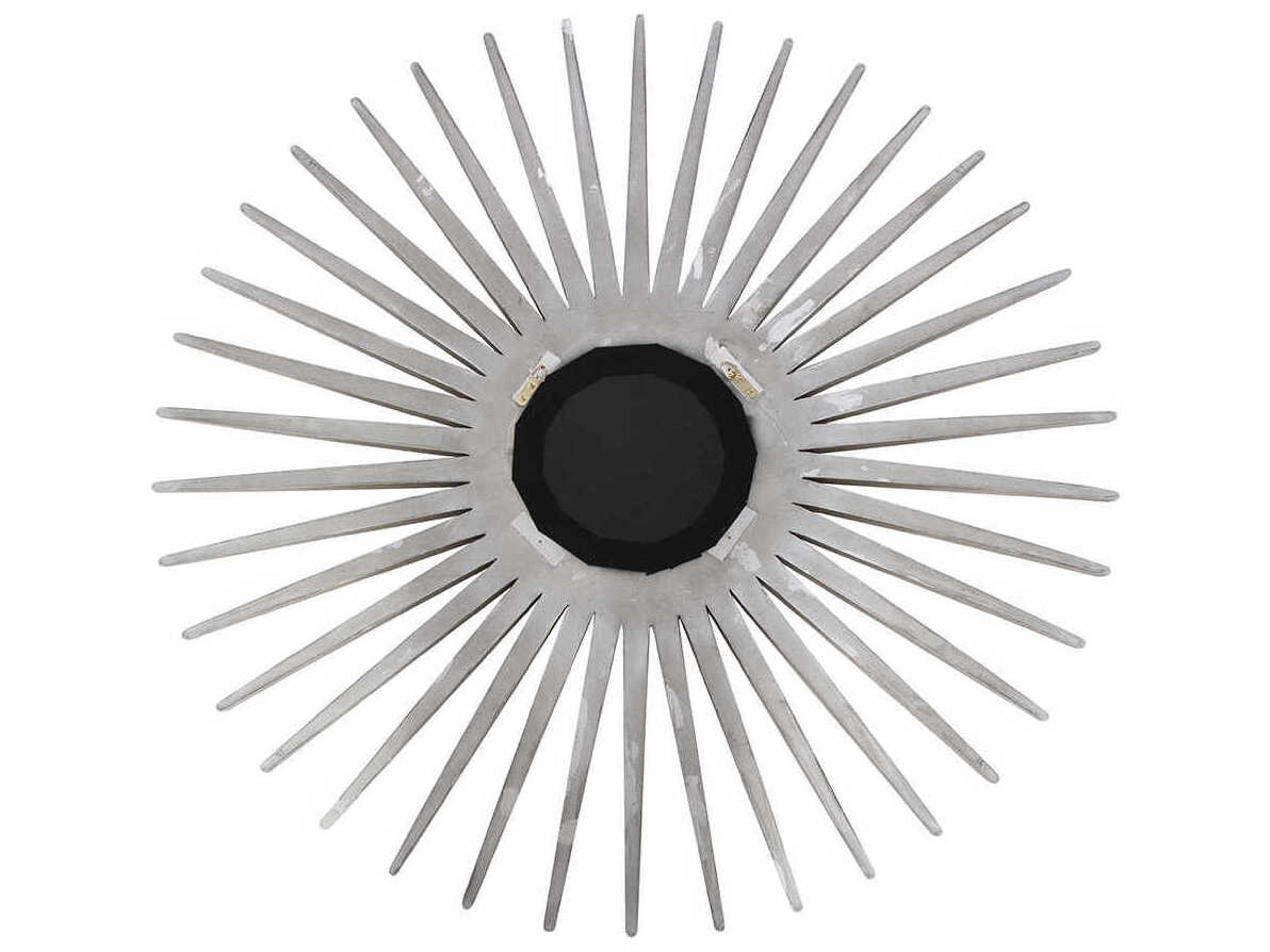 Howard Elliott Solar Champagne Black Sunburst Wall Mirror